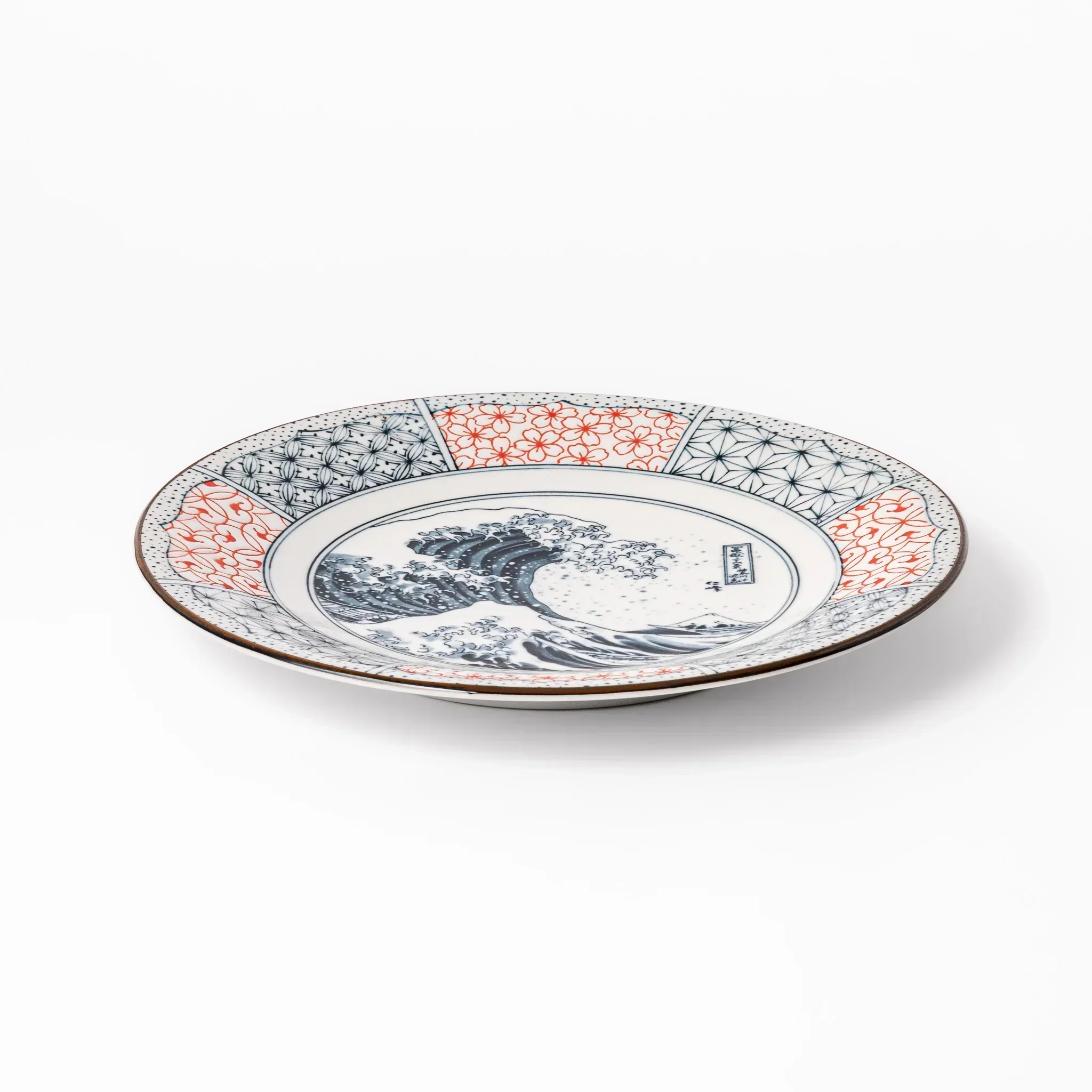 Blue Hokusai Wave Dinner Plate - Image 3