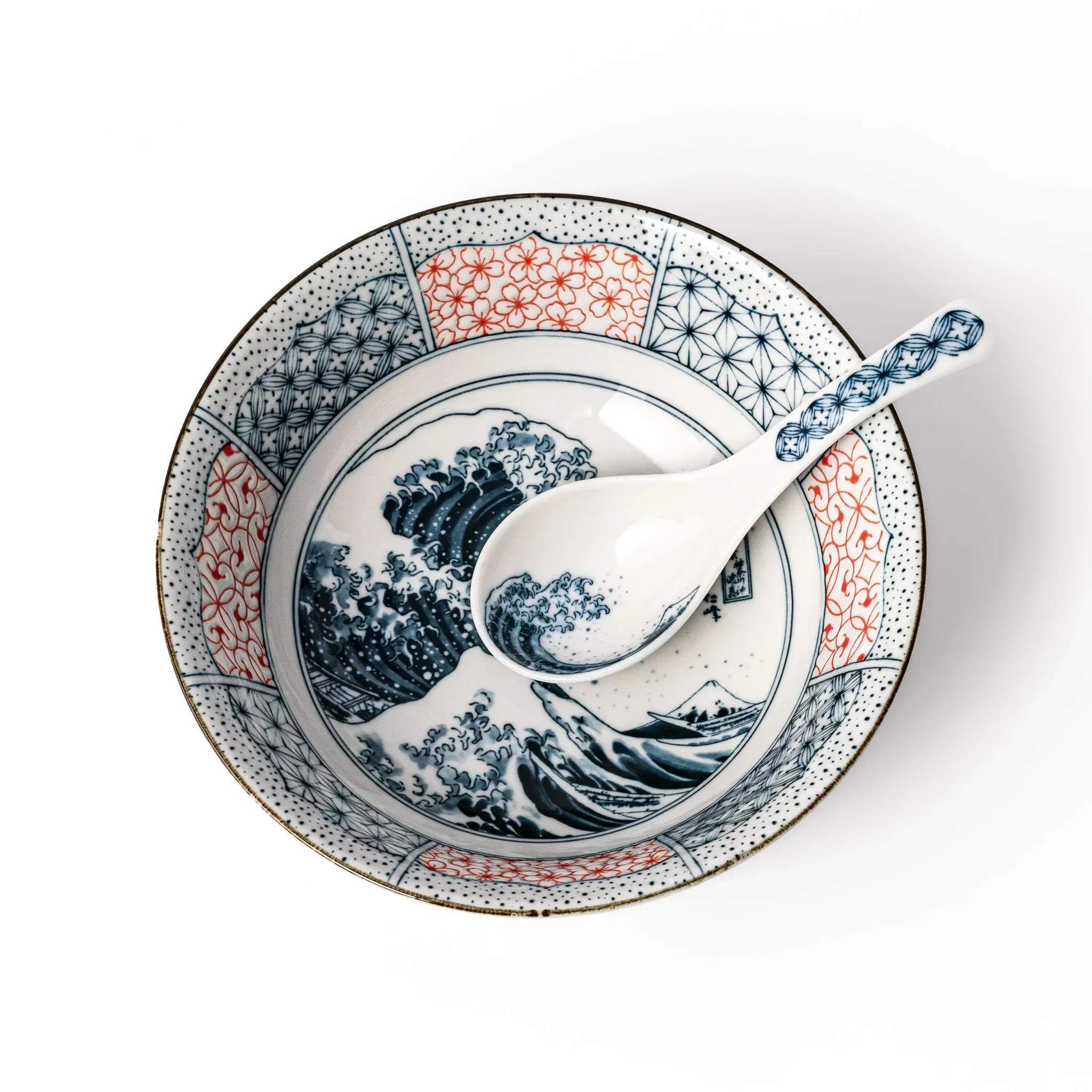 Blue Hokusai Wave Ramen Spoon - Image 8