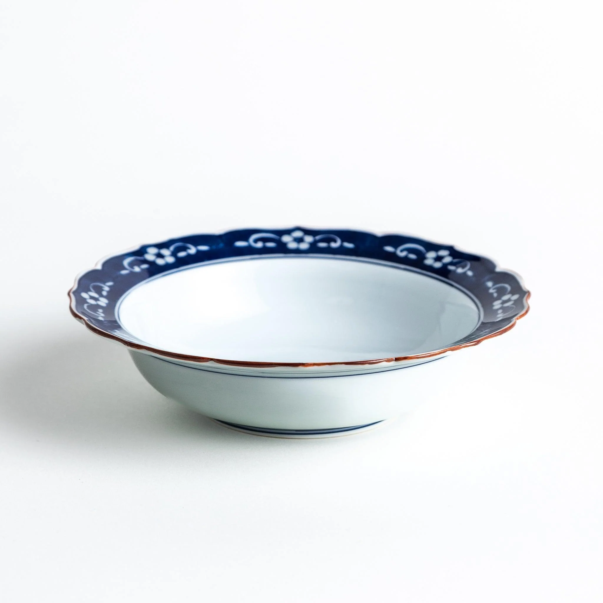 Blue Plum Scalloped Rim Cereal Bowl - Image 3