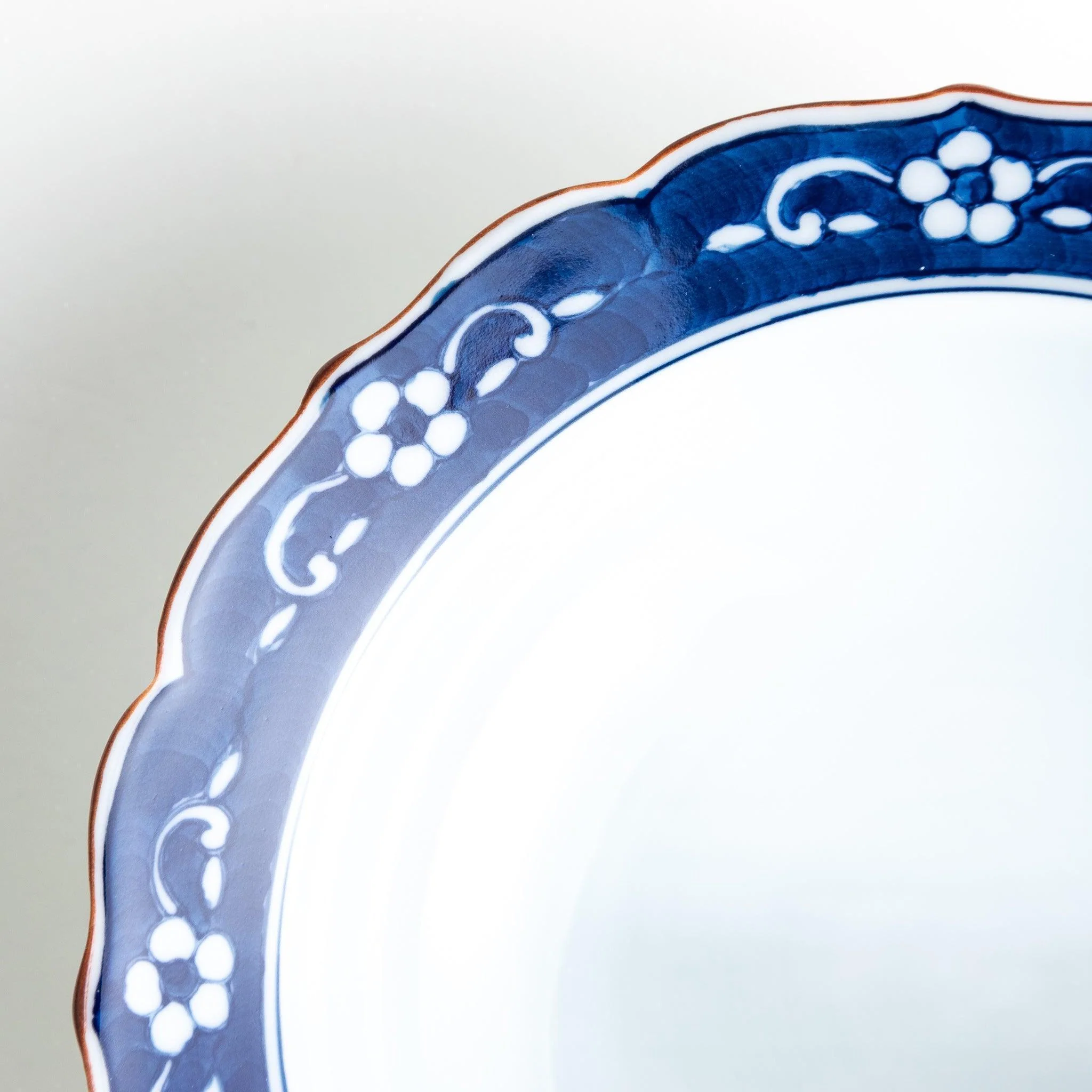 Blue Plum Scalloped Rim Cereal Bowl - Image 5