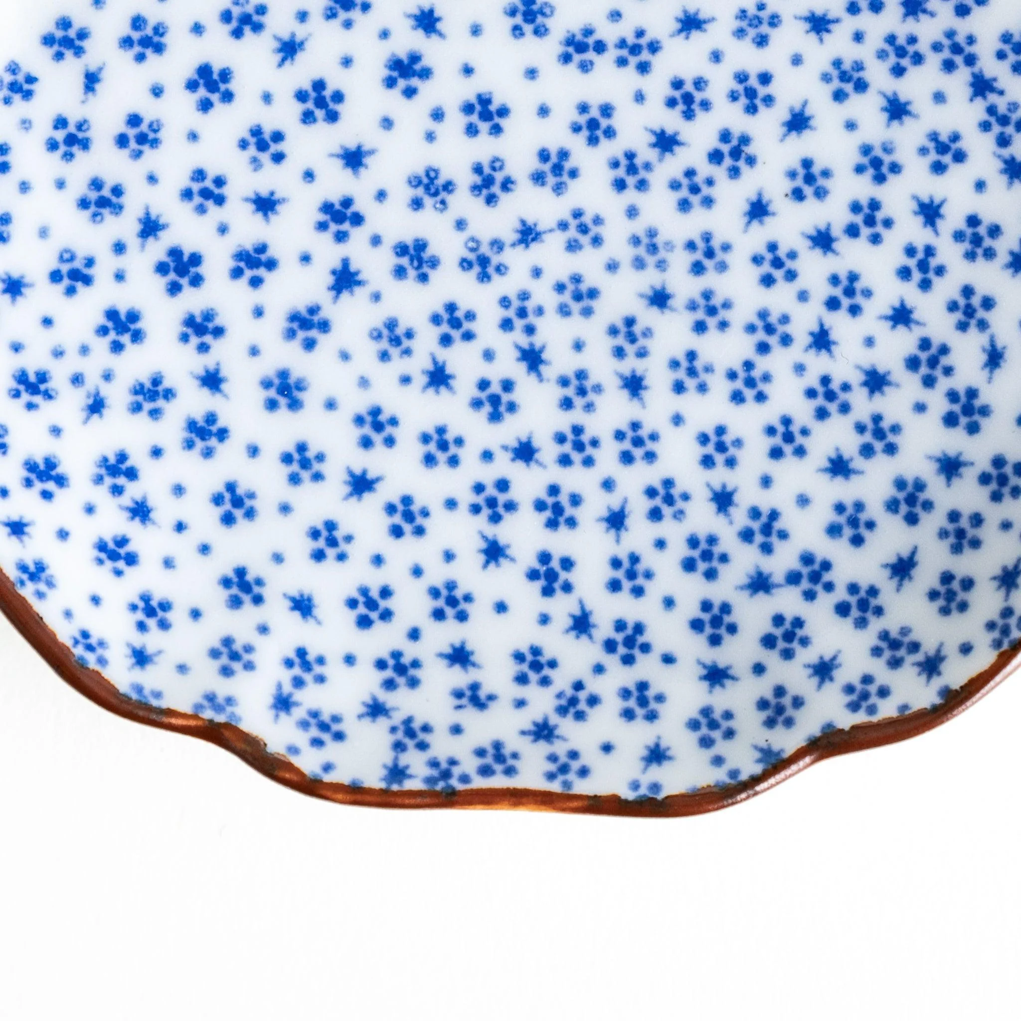 Blue Polka Dot Mount Fuji Sauce Dish - Image 5