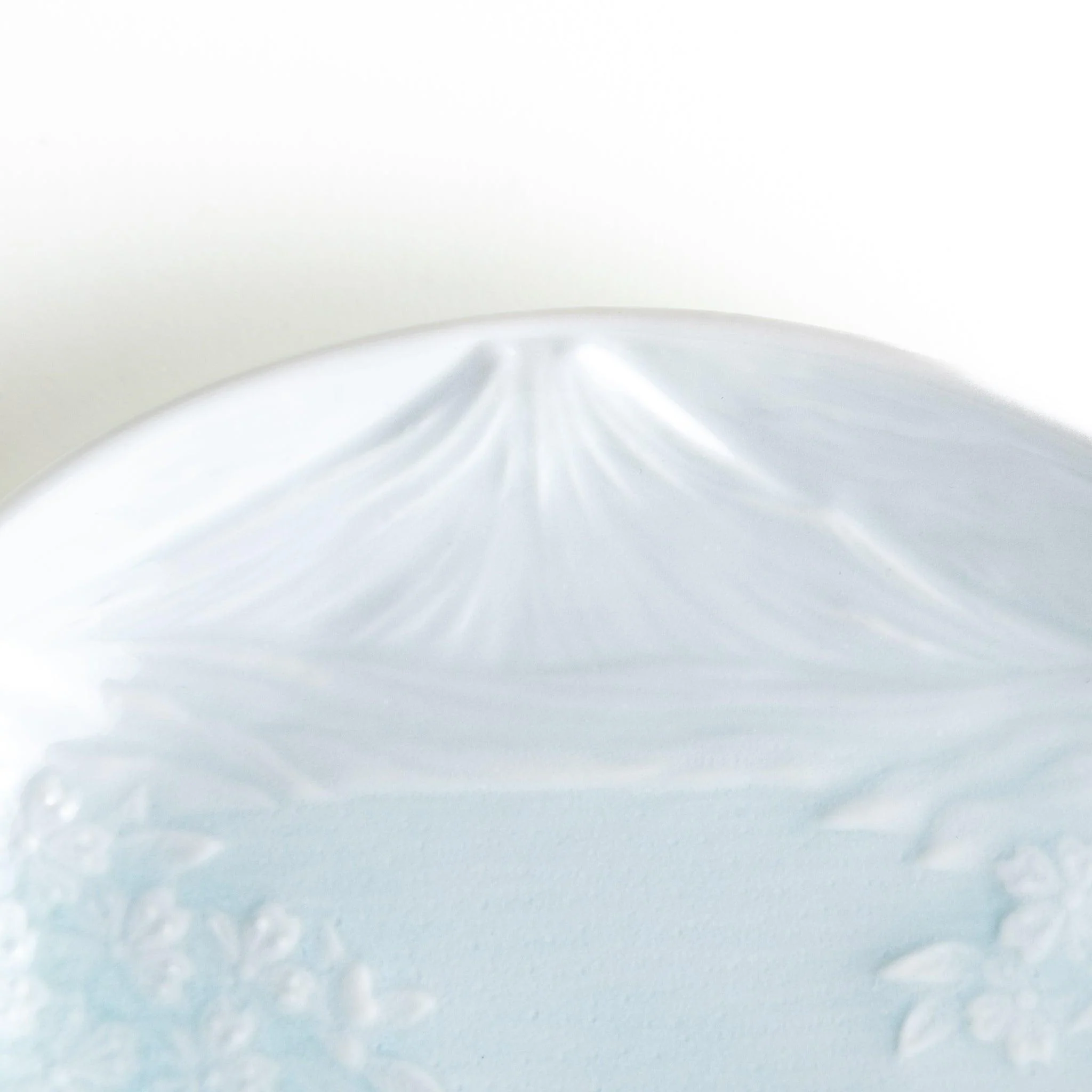 Celadon Mount Fuji Cherry Blossom Dessert Plate - Image 5