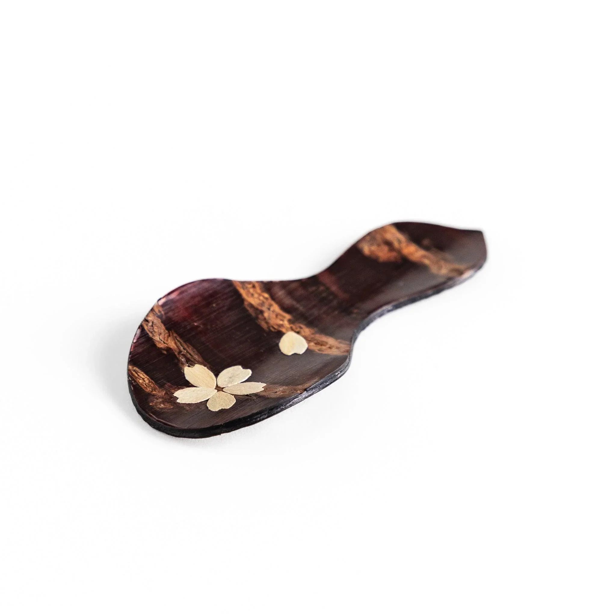 Cherry Bark Tea Scoop – Sakura Gourd Design - Image 3