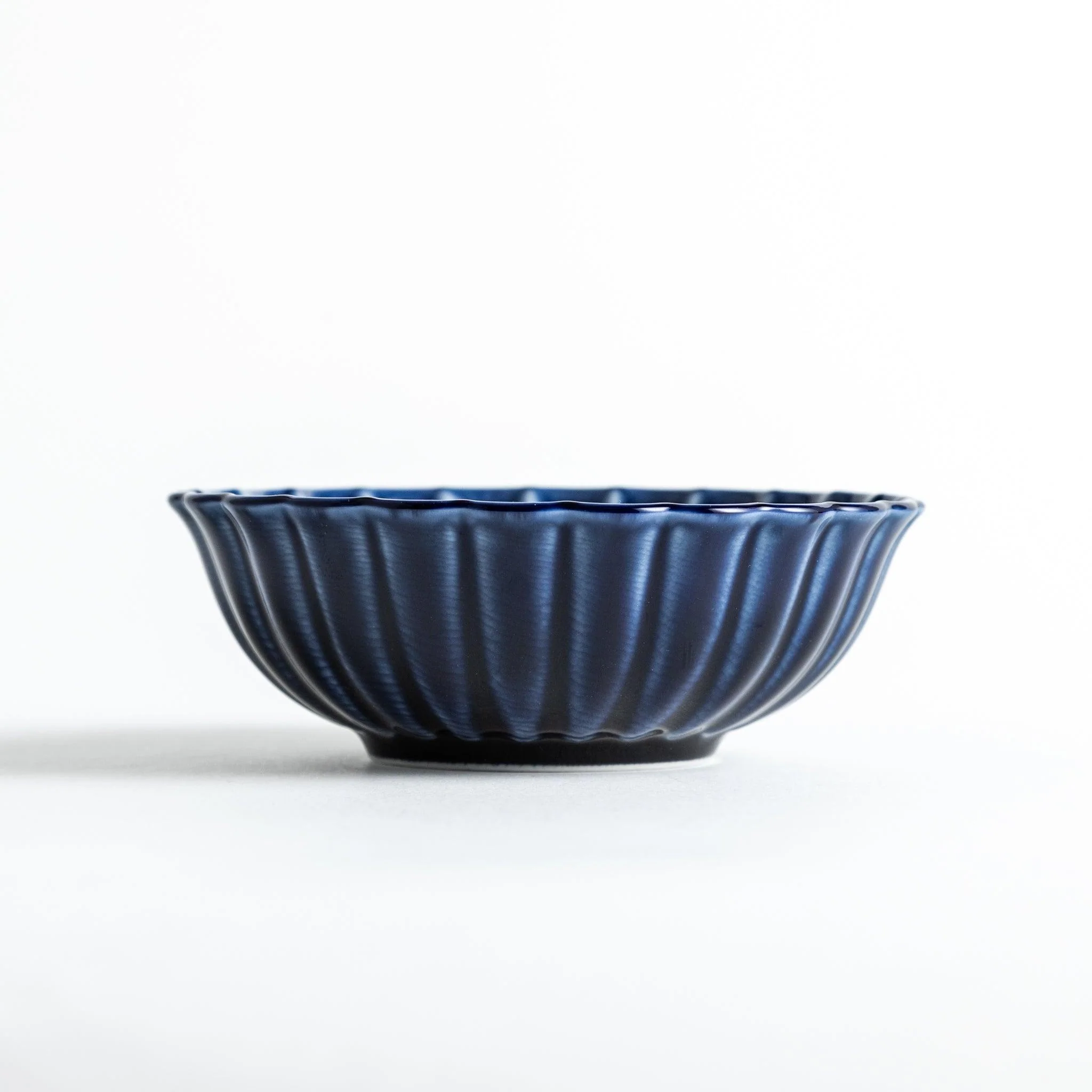 Chrysanthemum Navy Blue Dessert Bowl - Image 6