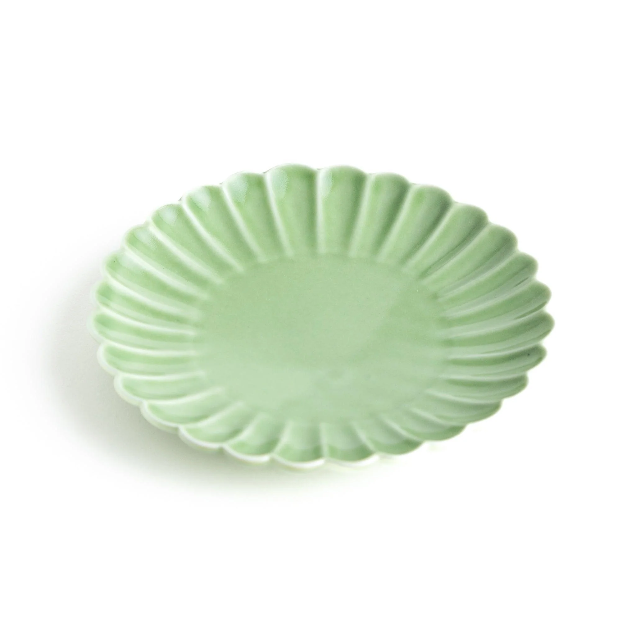 Chrysanthemum Scalloped Sauce Dish - Image 9