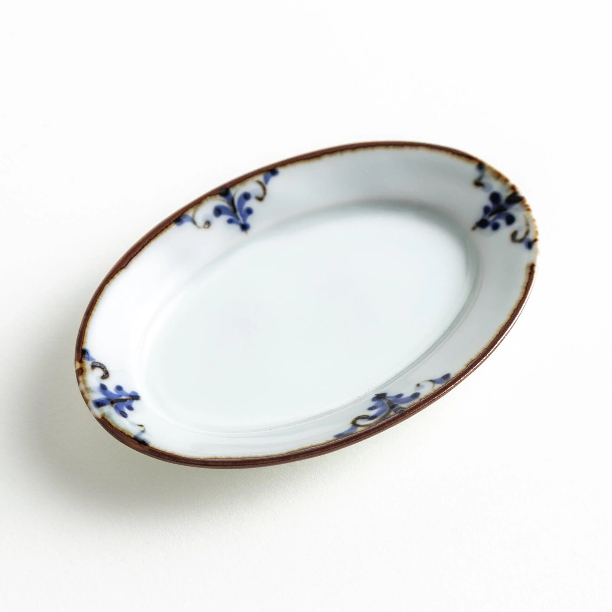 Floral Leaves Oval Sauce Dish - Image 5