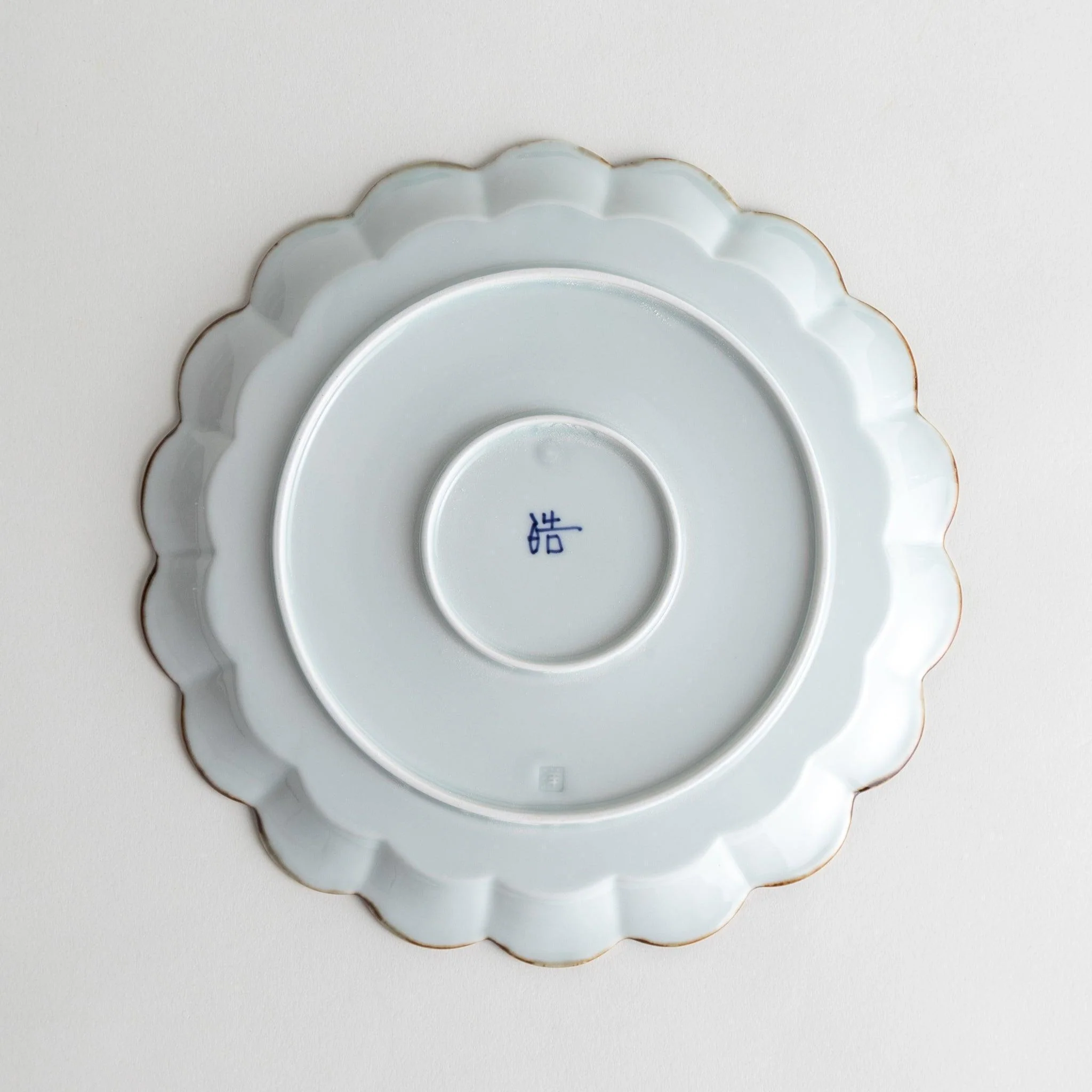 Floral Leaves Scalloped Salad Plate - Image 7