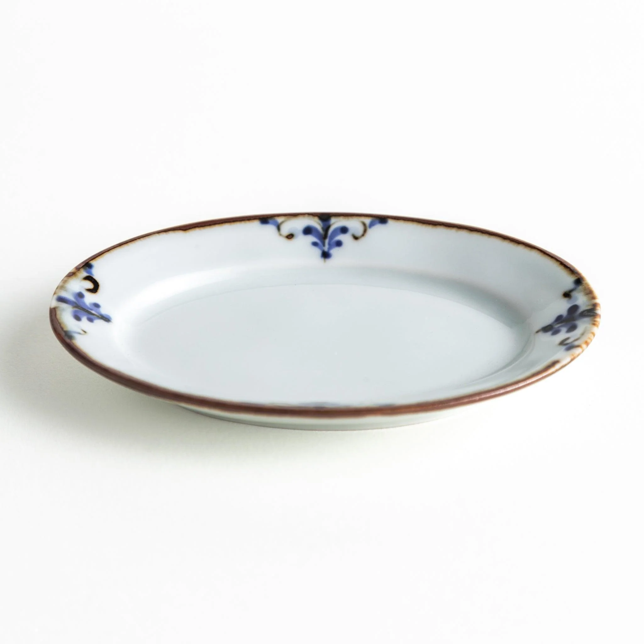 Floral Leaves Oval Sauce Dish - Image 3
