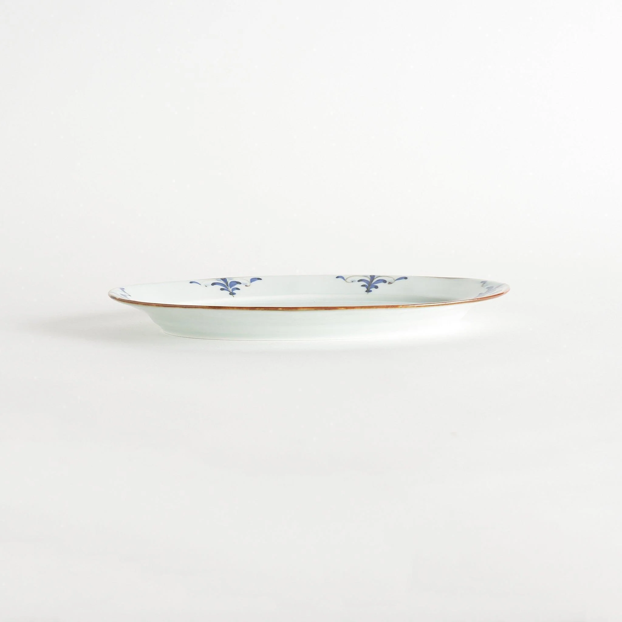 Floral Leaves Oval Dinner Plate - Image 5