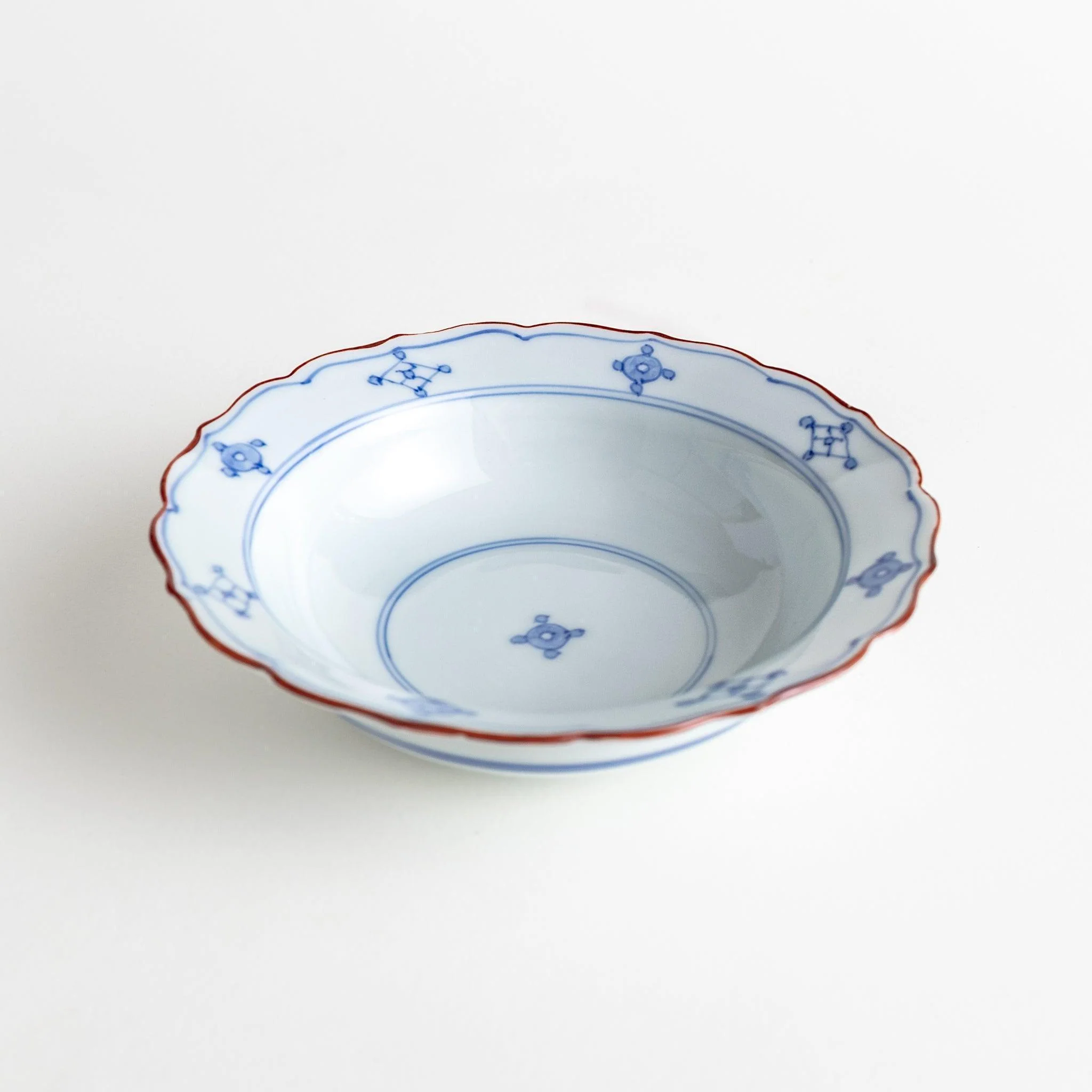 Floral Scalloped Rim Cereal Bowl - Image 3