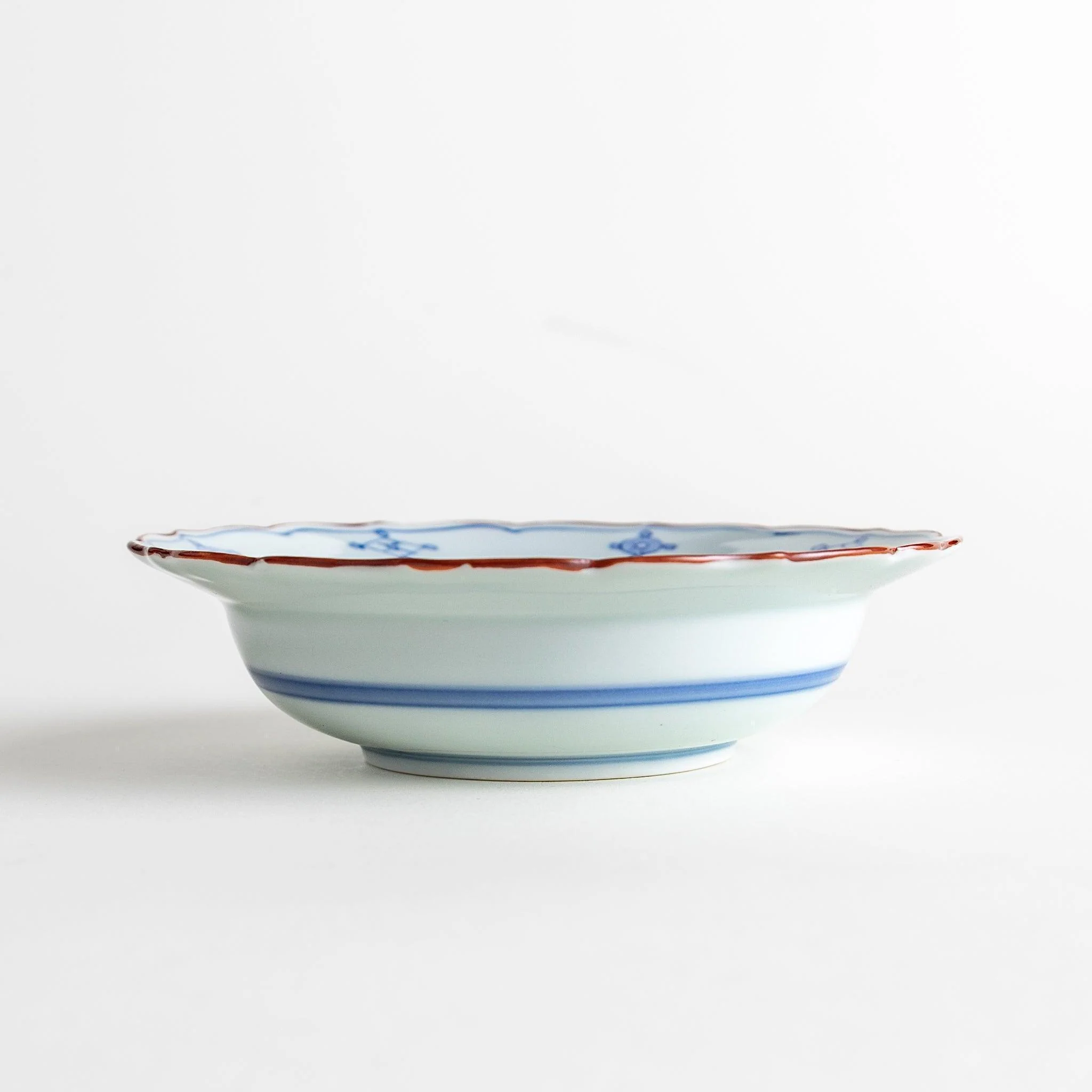 Floral Scalloped Rim Cereal Bowl - Image 4