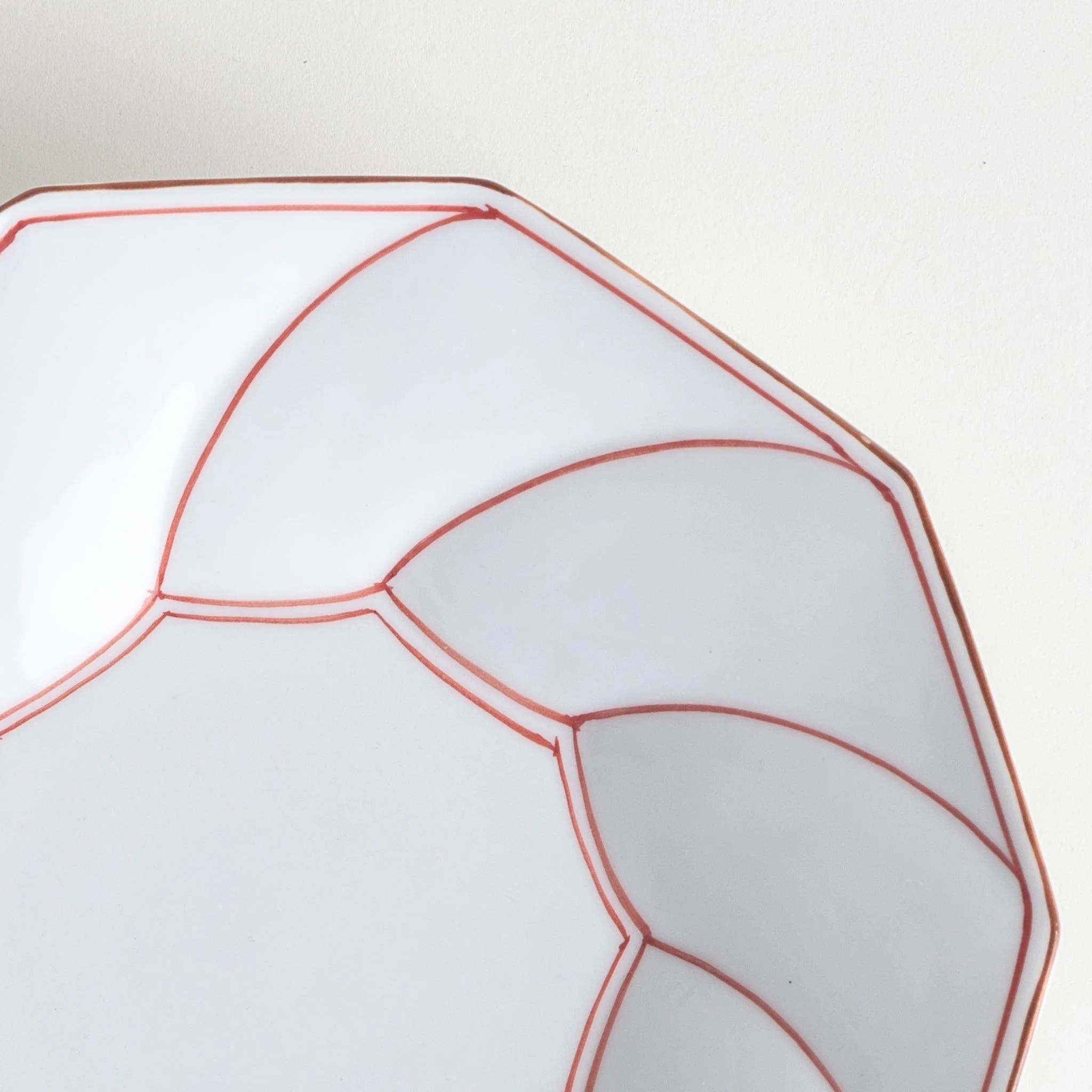 Geometric Blossom Rimmed Luncheon Plate - Image 11