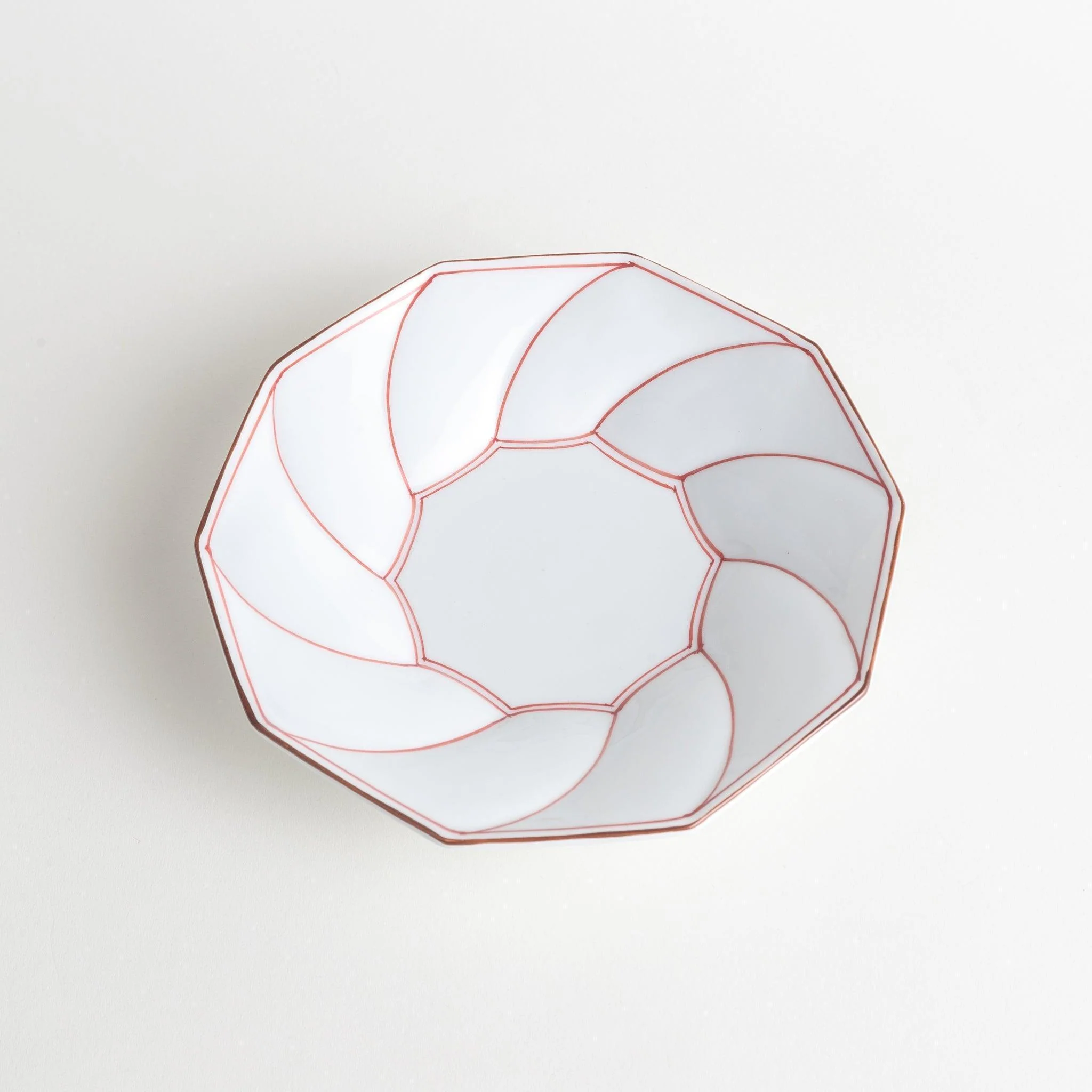Geometric Blossom Rimmed Luncheon Plate - Image 8