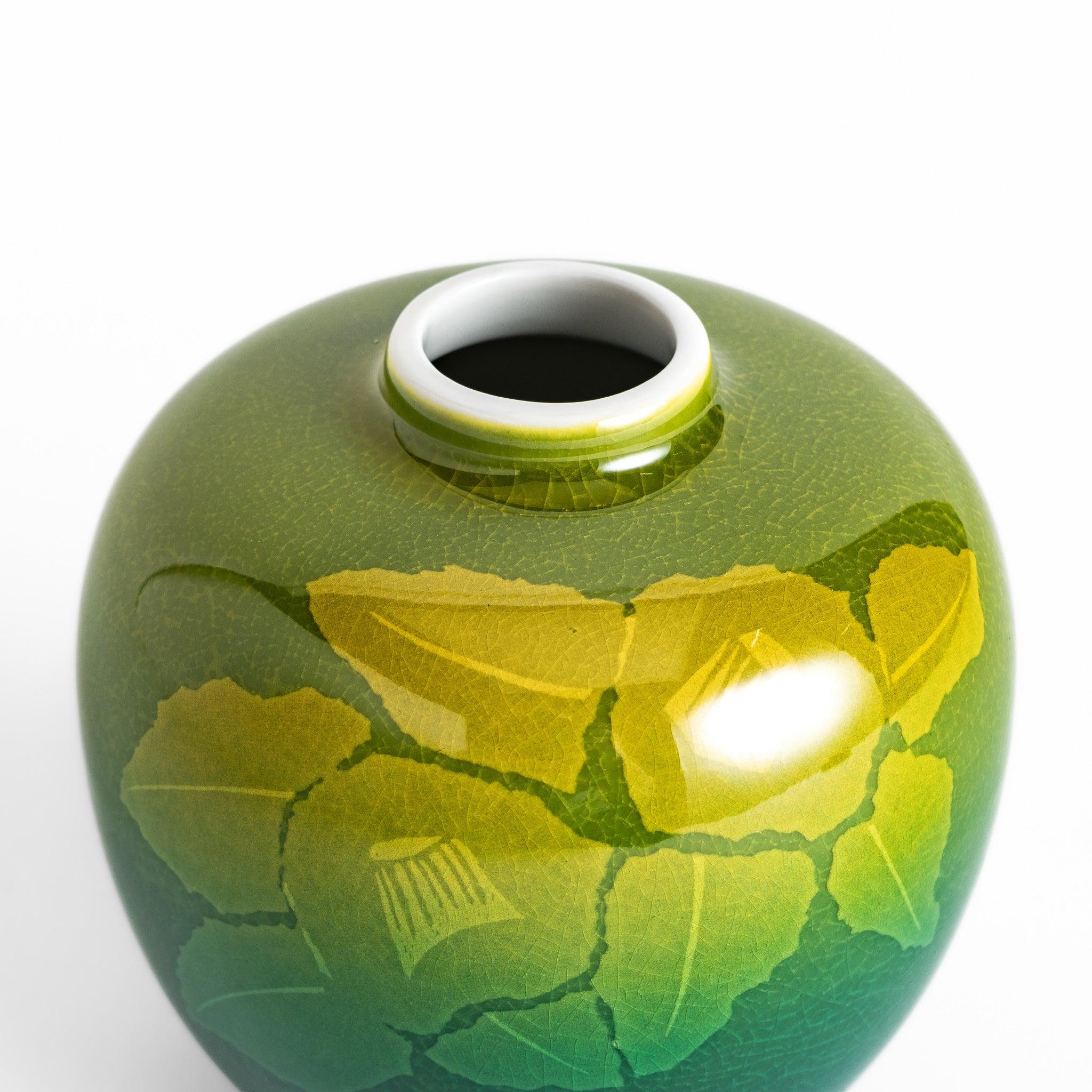 Green Camellia Bud Vase - Image 5