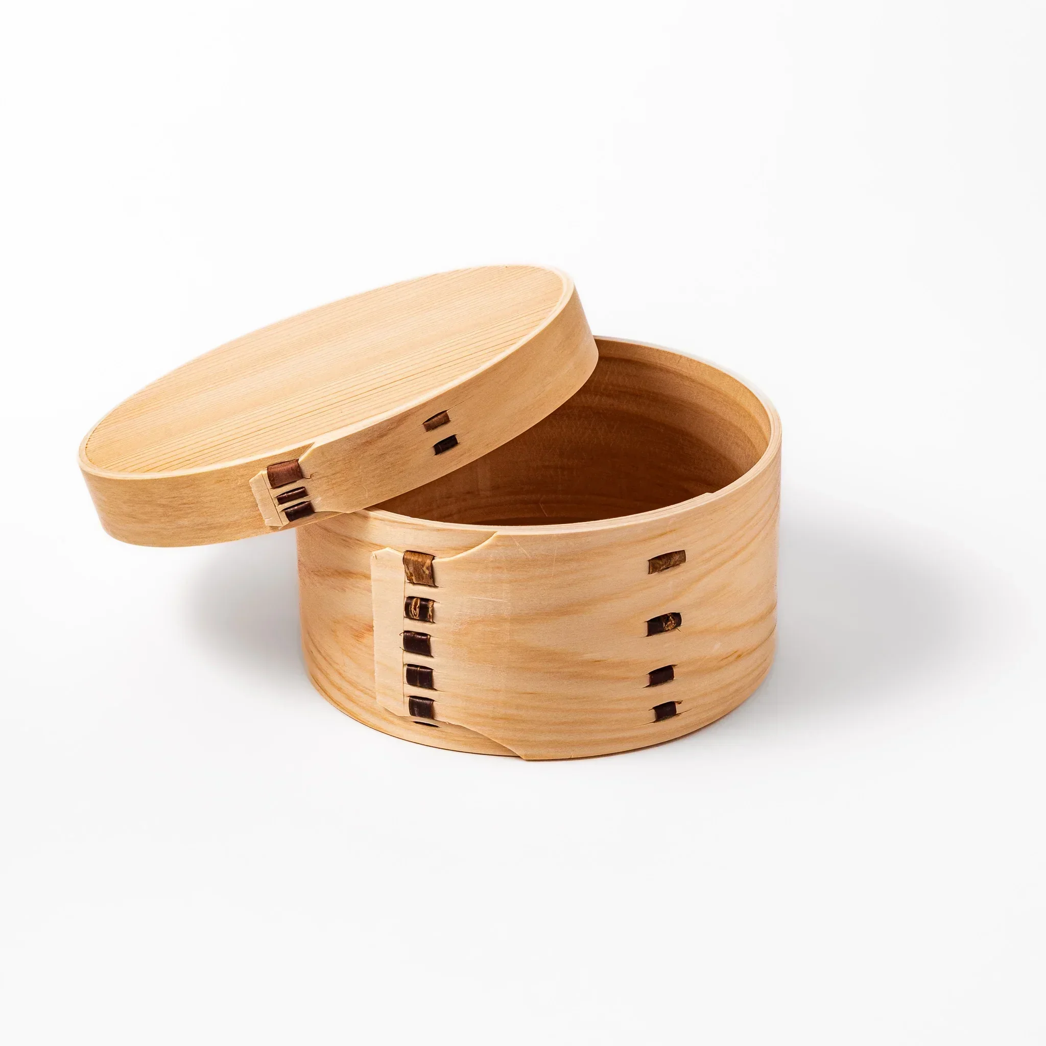Handcrafted Round Hinoki Bento Box - Image 3
