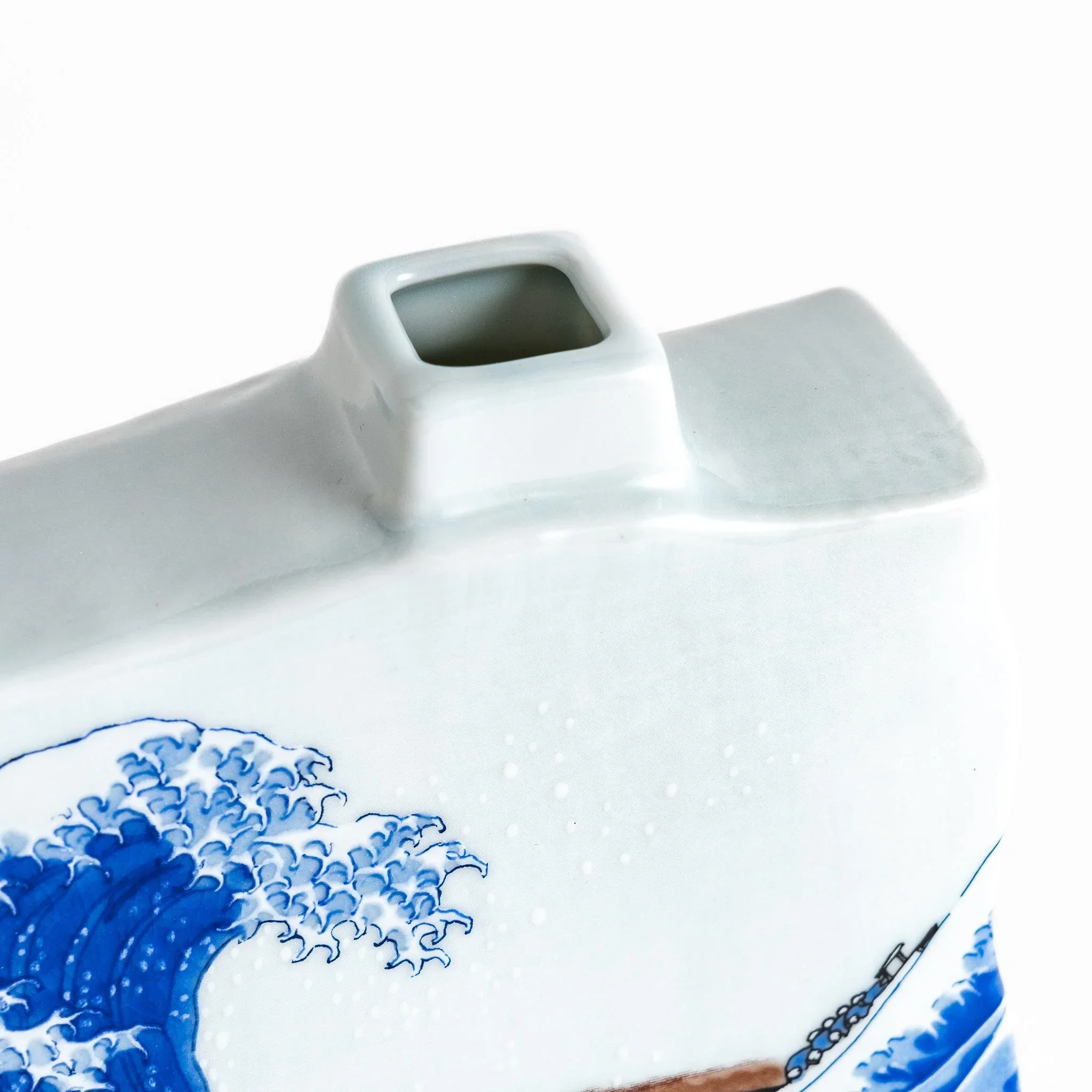 Hokusai Great Wave Bud Vase - Image 5