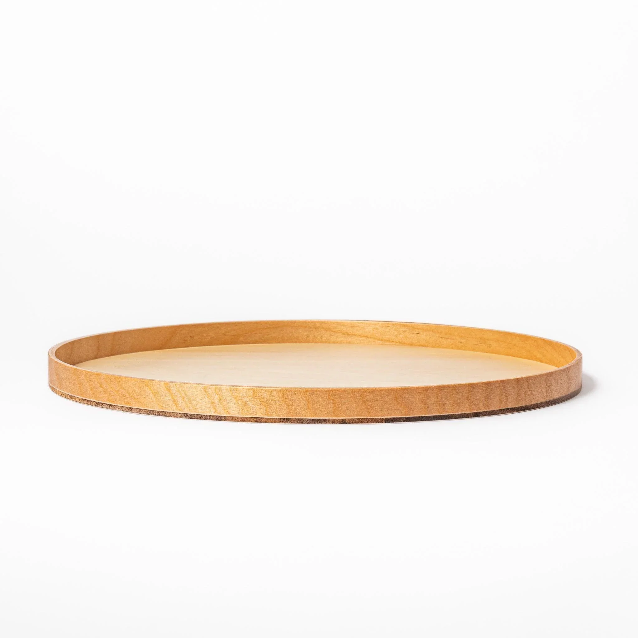 Japanese Round Wooden Tray - Image 4
