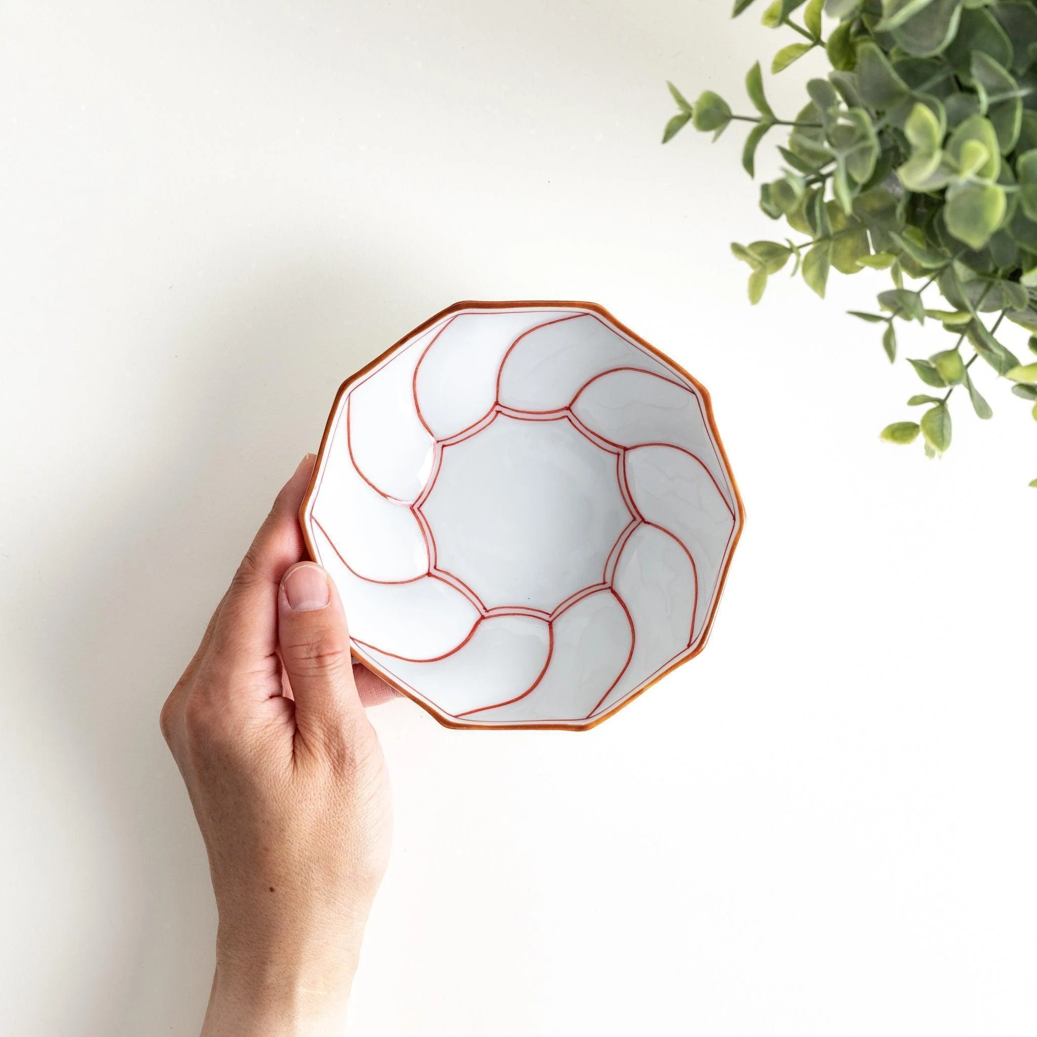 Lined Decagon Dessert Bowl - Image 9