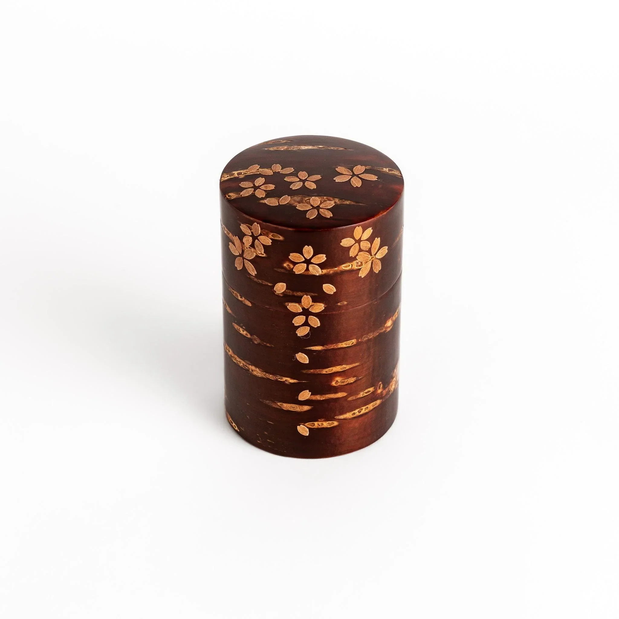 Medium Sakura Cherry Bark Tea Caddy - Image 4
