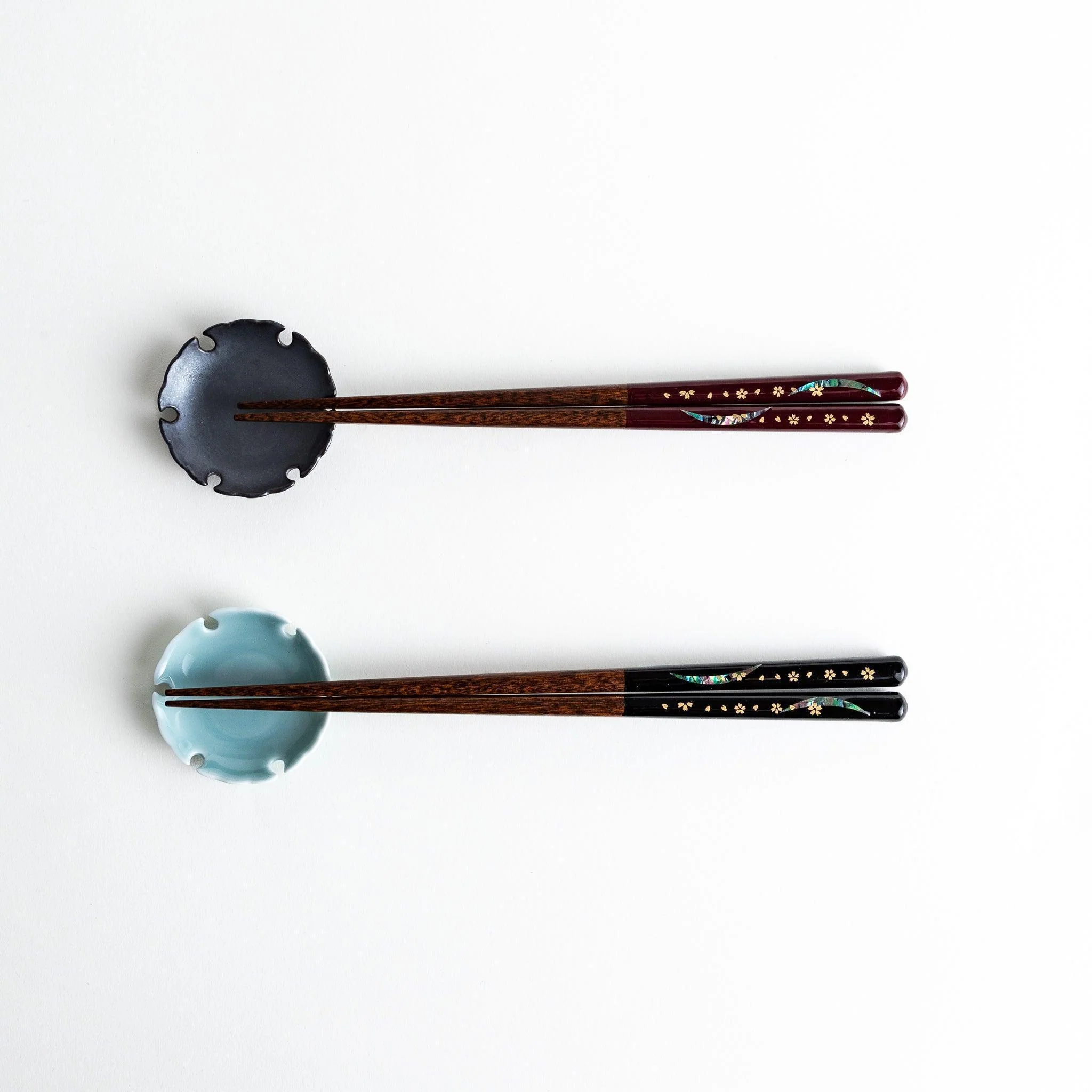 Moon and Sakura Chopstick Set - Image 3