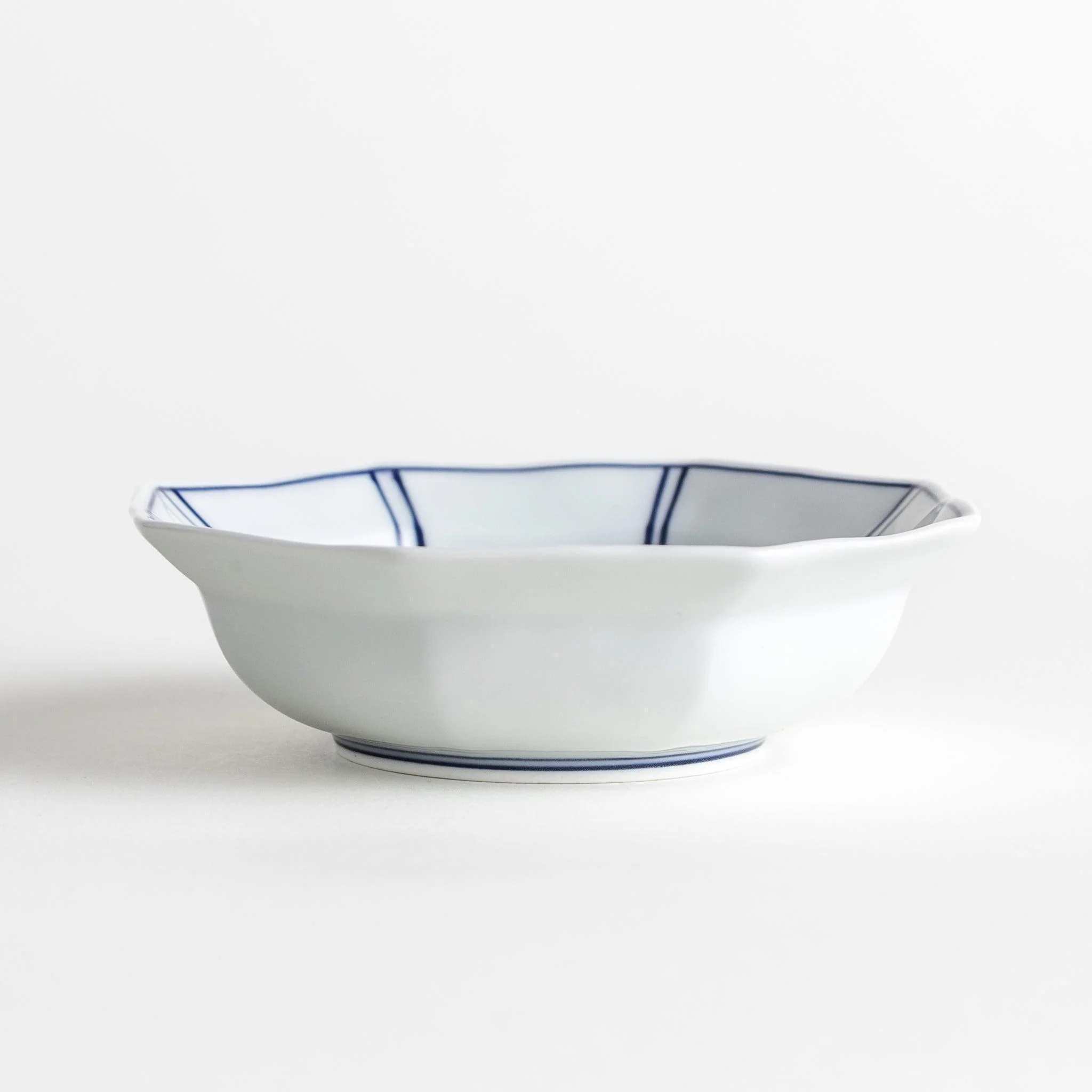 Octagon Framed Line Dessert Bowl - Image 3