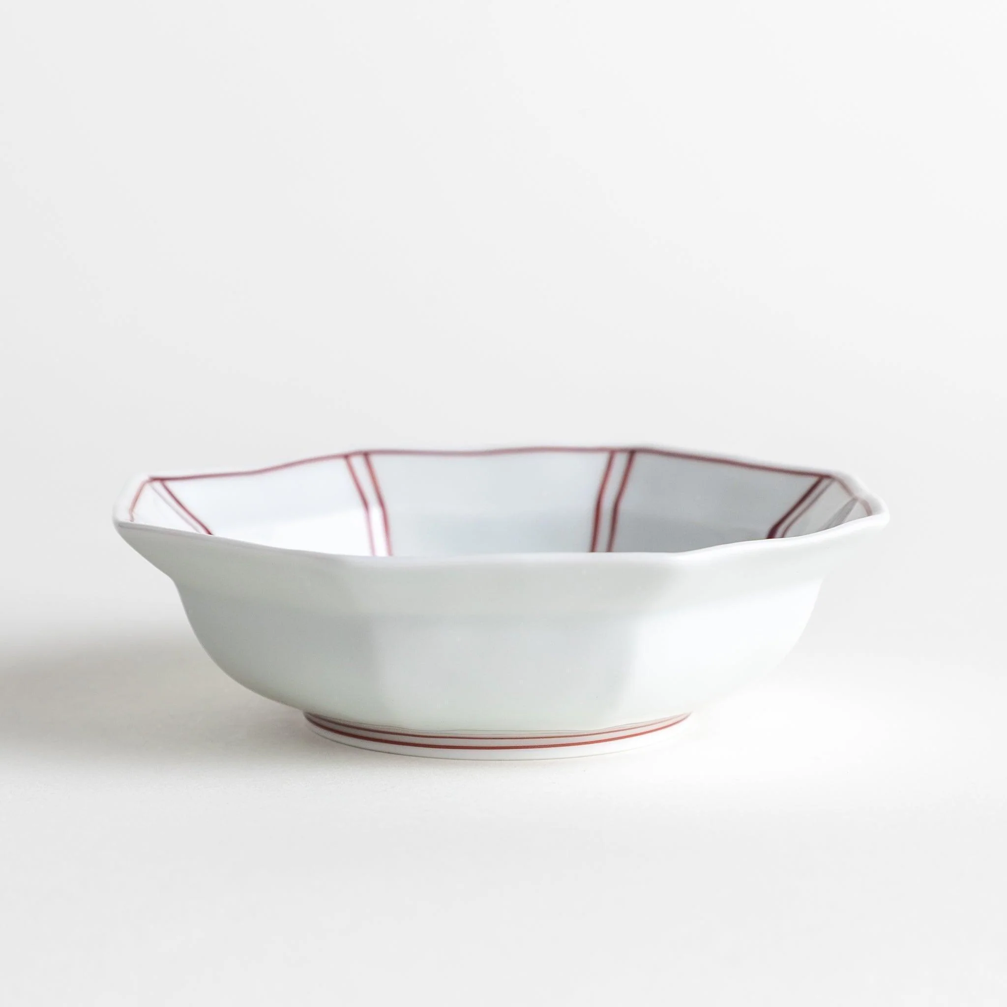 Octagon Framed Line Dessert Bowl - Image 9