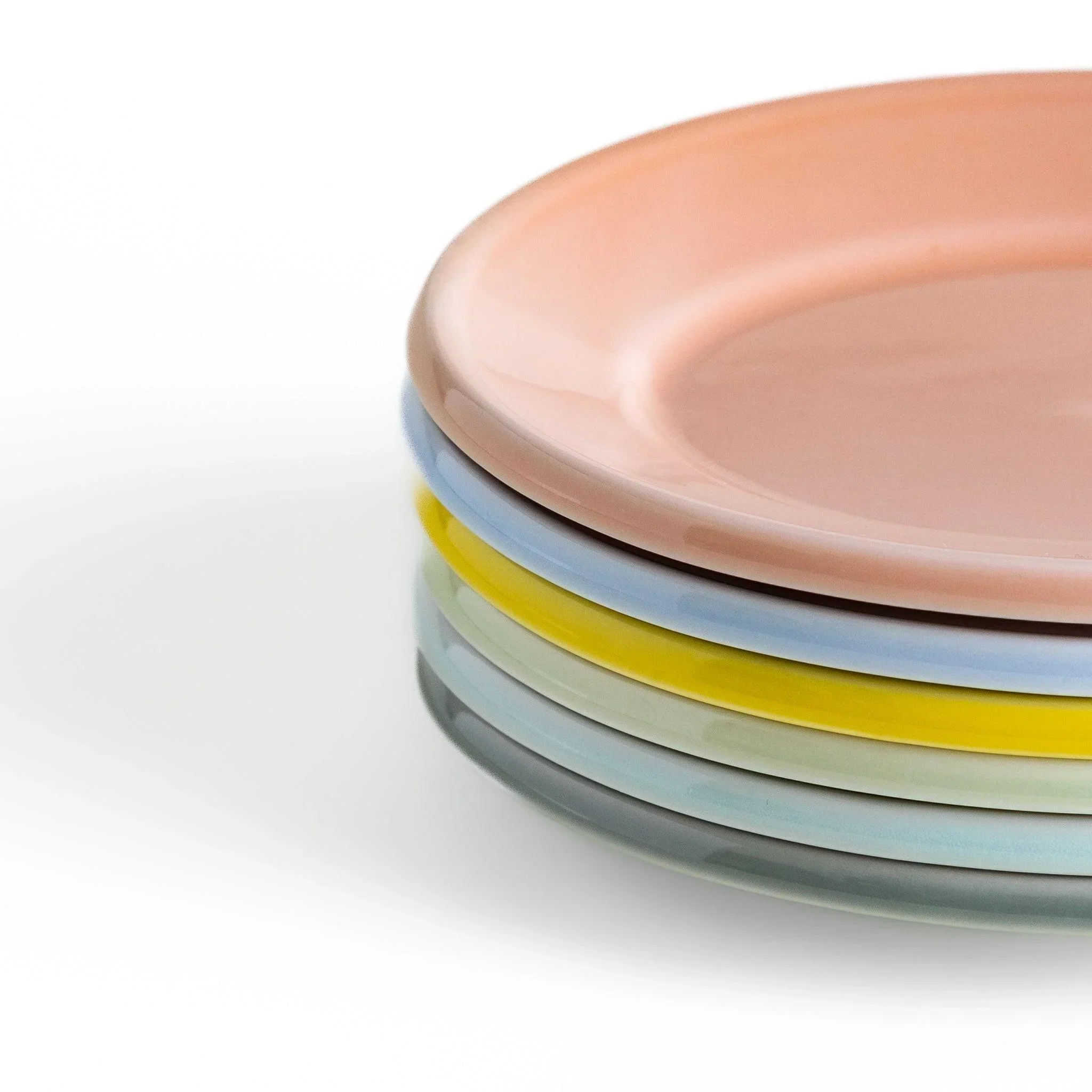 Pastel Serenity Oval Dessert Plate - Image 3