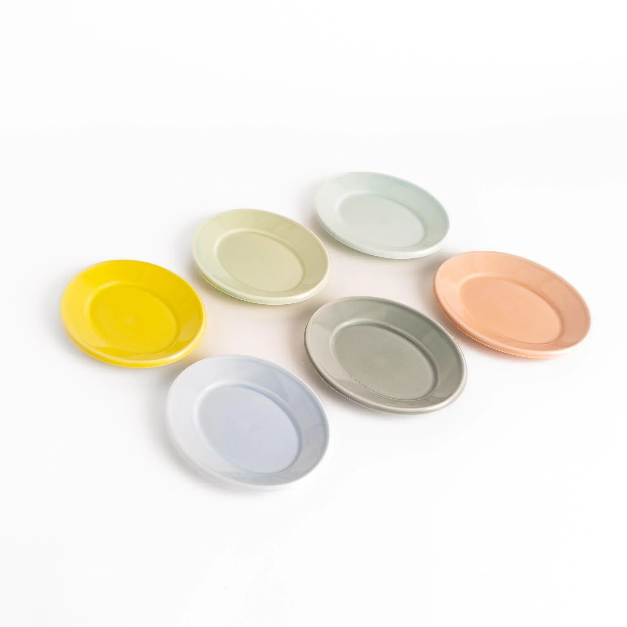 Pastel Serenity Oval Dessert Plate - Image 4