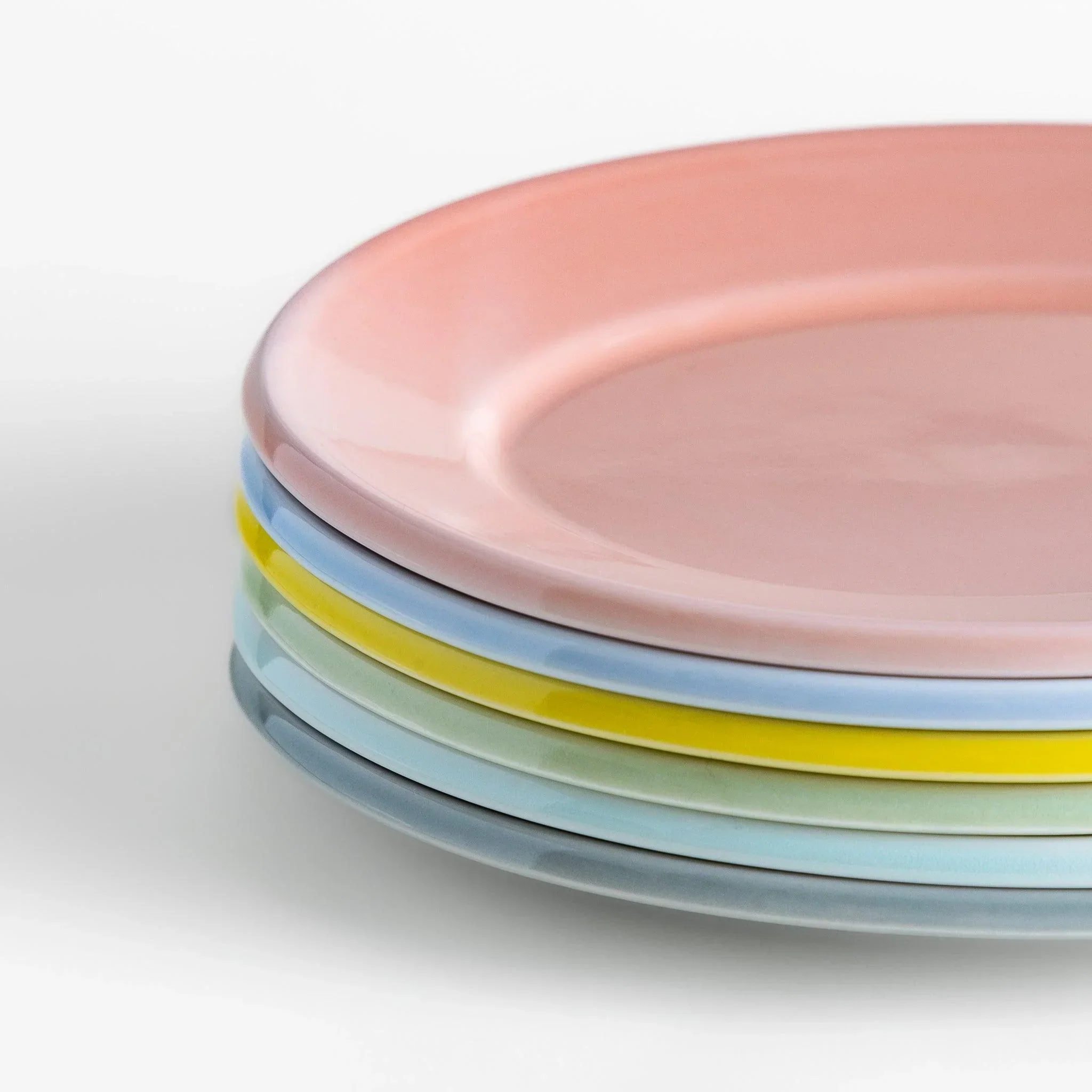 Pastel Serenity Oval Salad Plate - Image 3