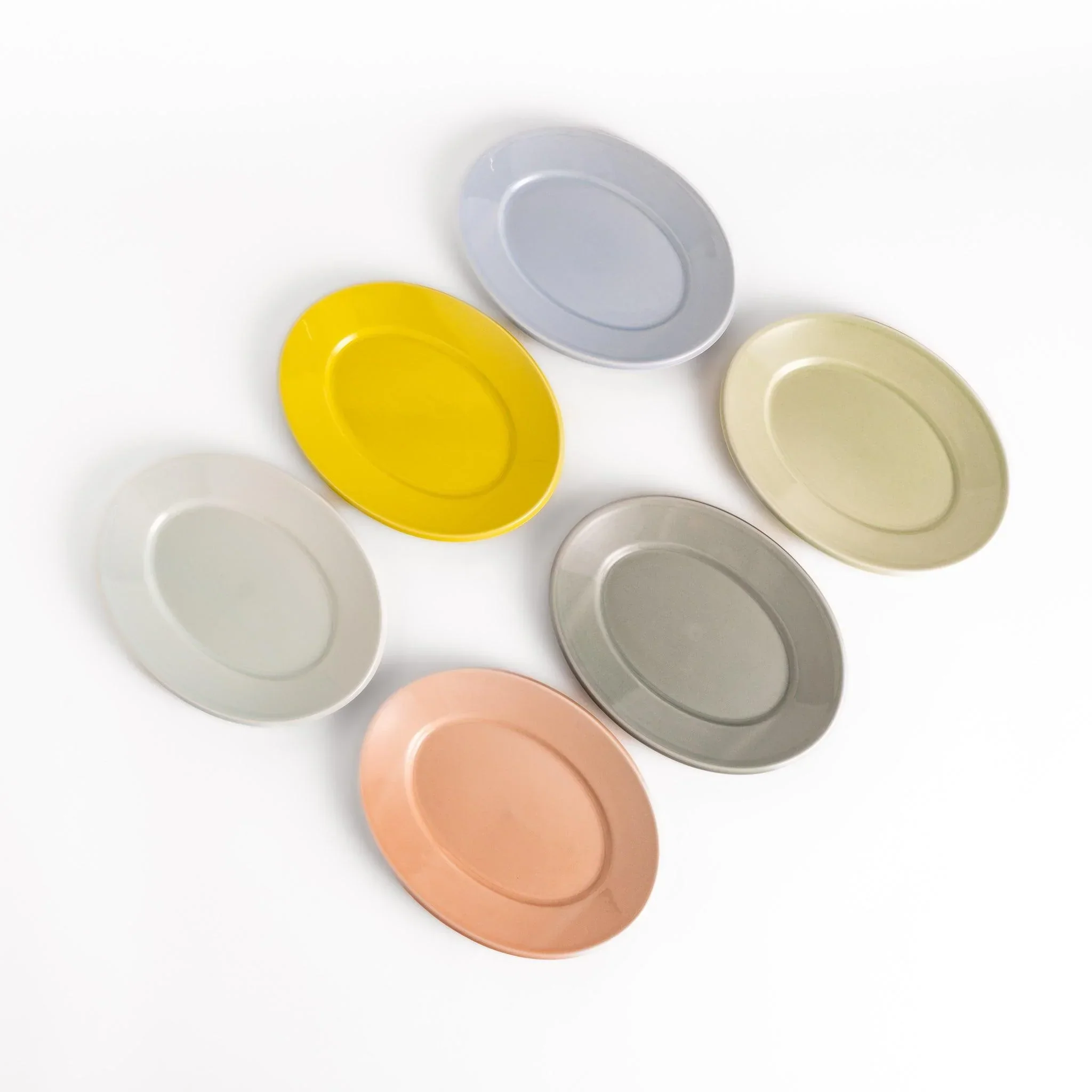 Pastel Serenity Oval Salad Plate - Image 4