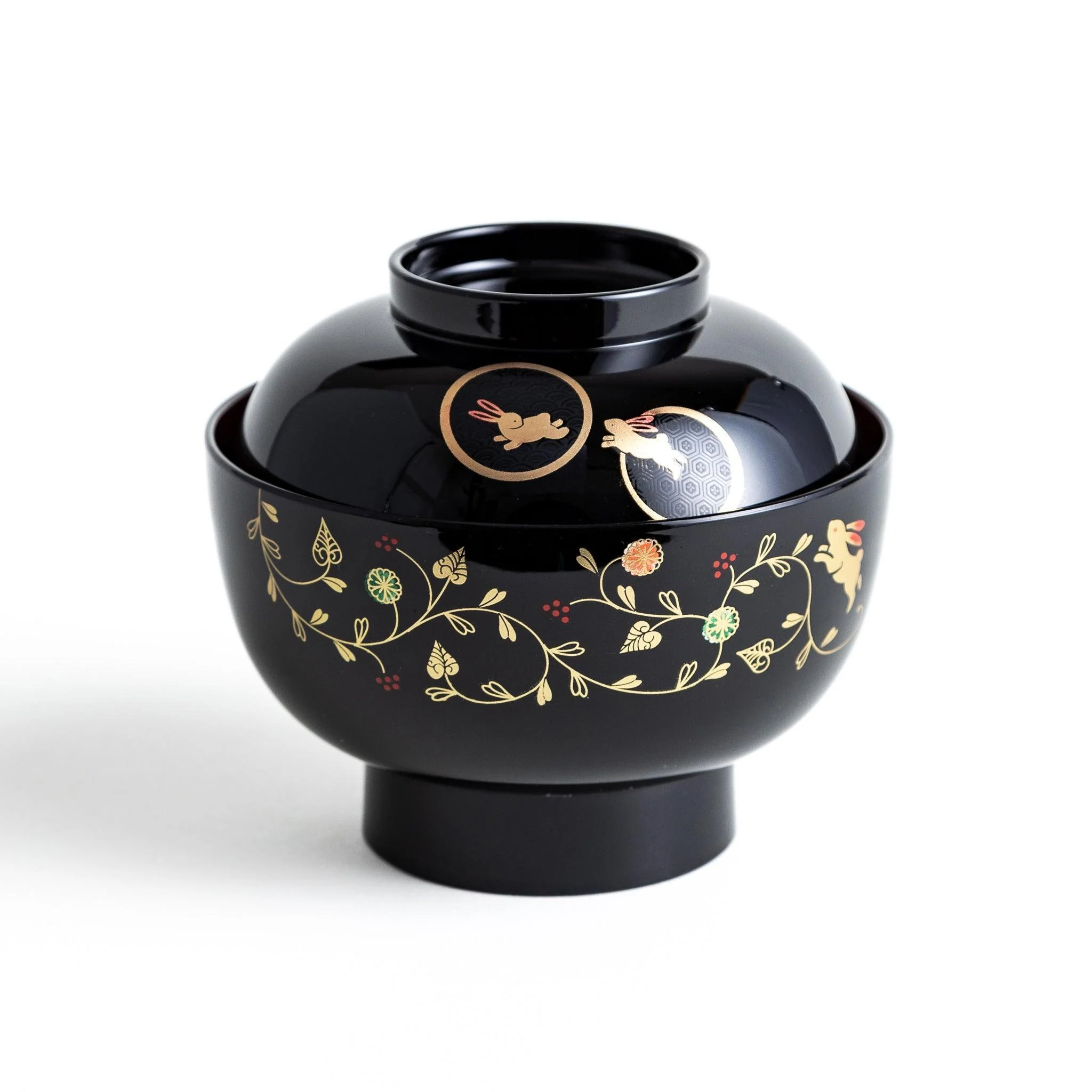 Rabbit and Vines Miso Soup Bowl - Image 12