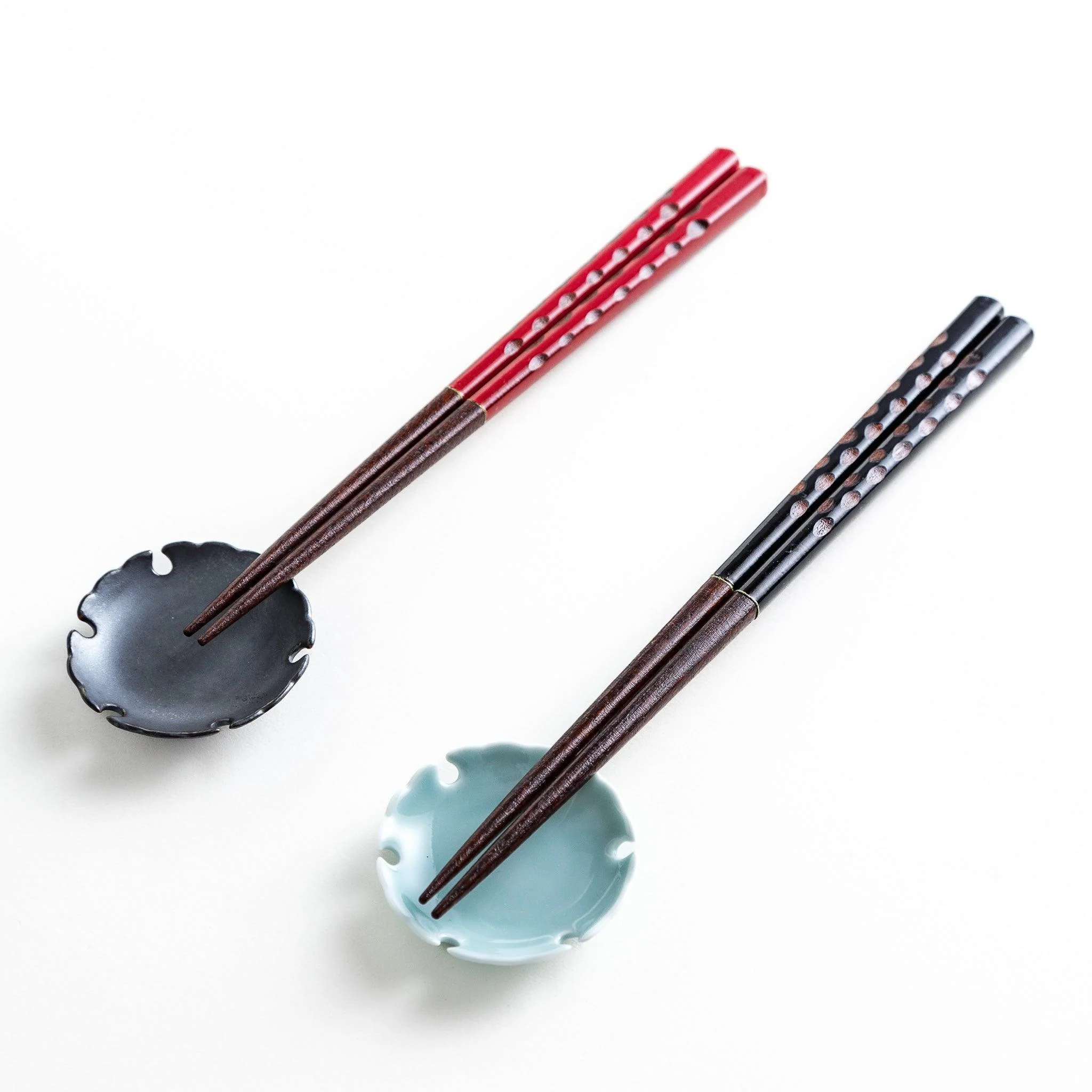 Red & Black with Gold Line Chopstick Set - Image 6