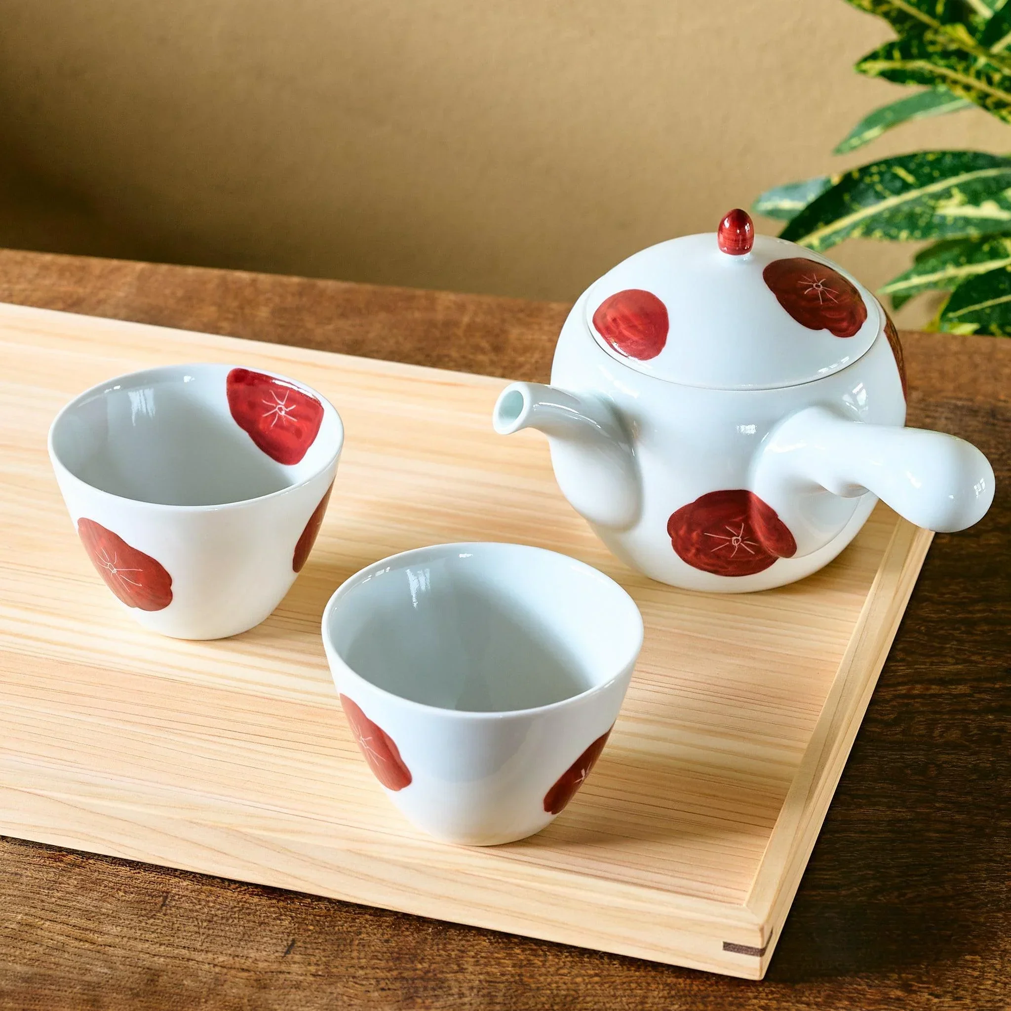 Red Plum Blossom Teapot - Image 6