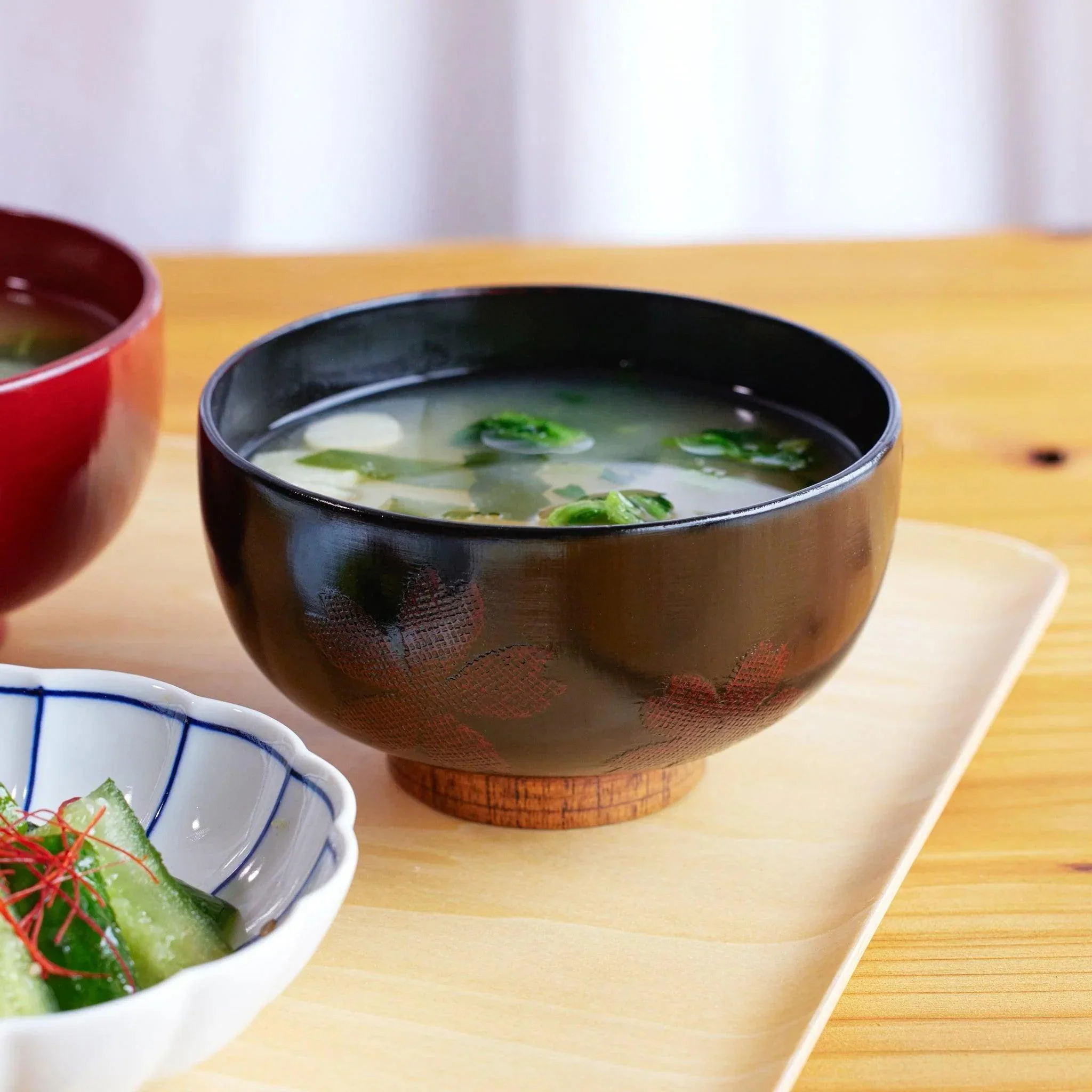 Rustic Sakura Miso Soup Bowl - Image 9