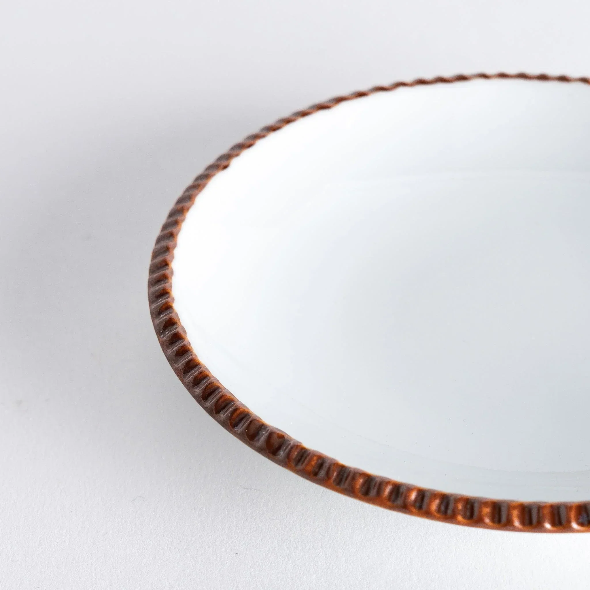 Rustic Scallop-Edged Sauce Dish - Image 17