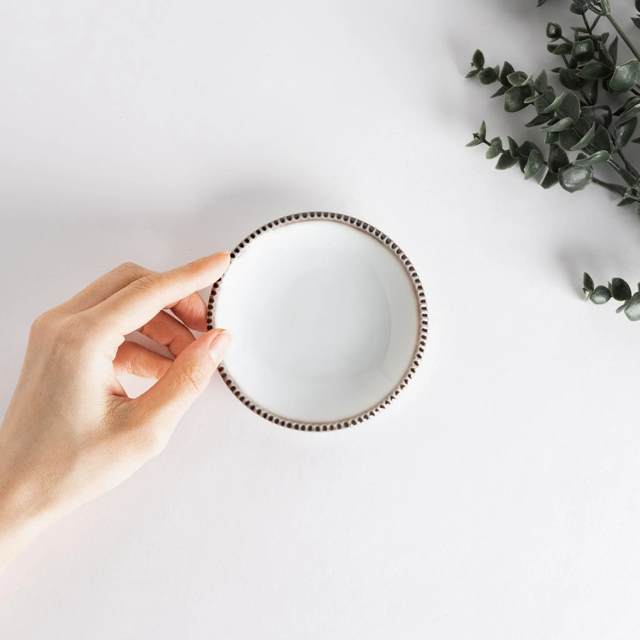 Rustic Scallop-Edged Sauce Dish - Image 8