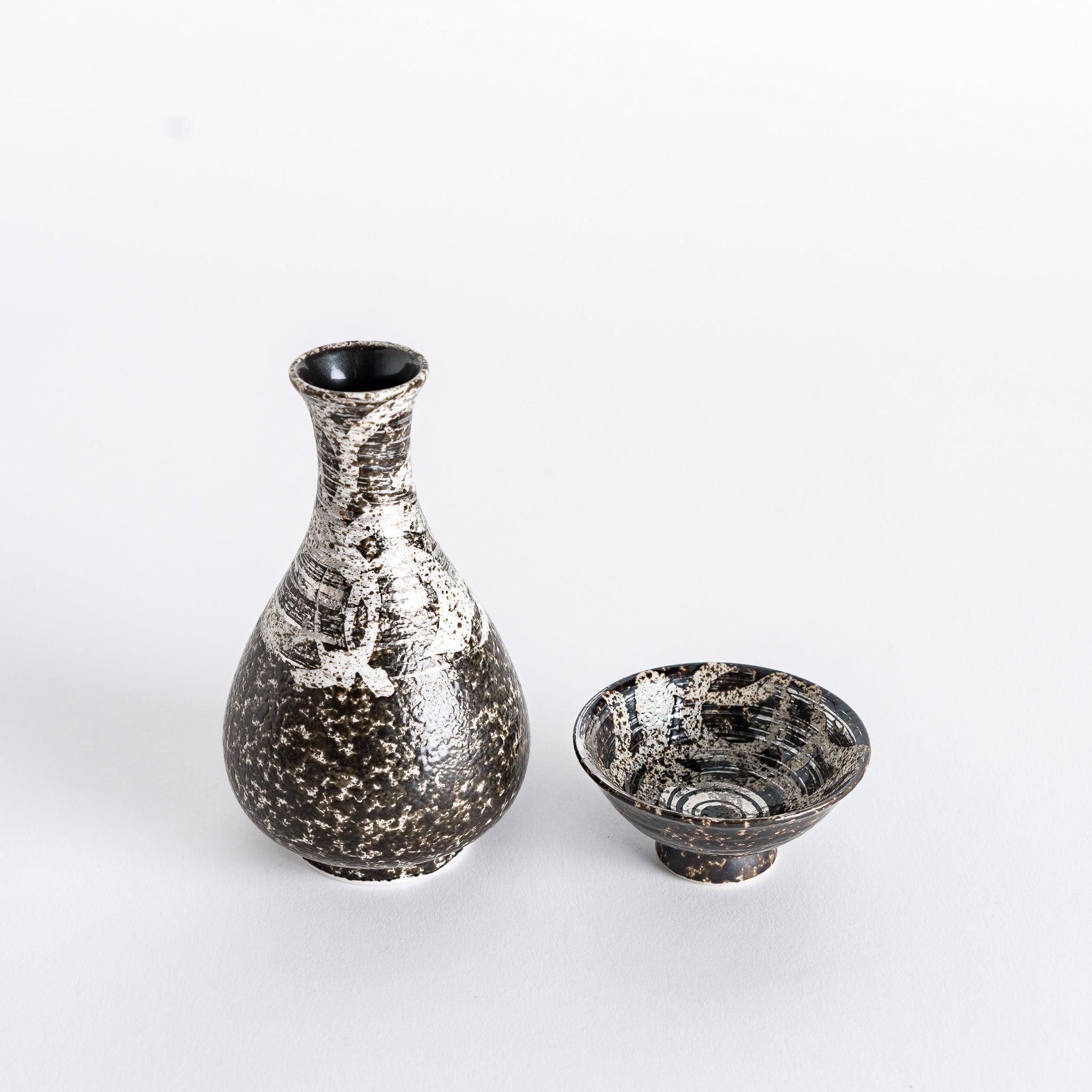Silver Rustic Finish Sake Flask - Image 6