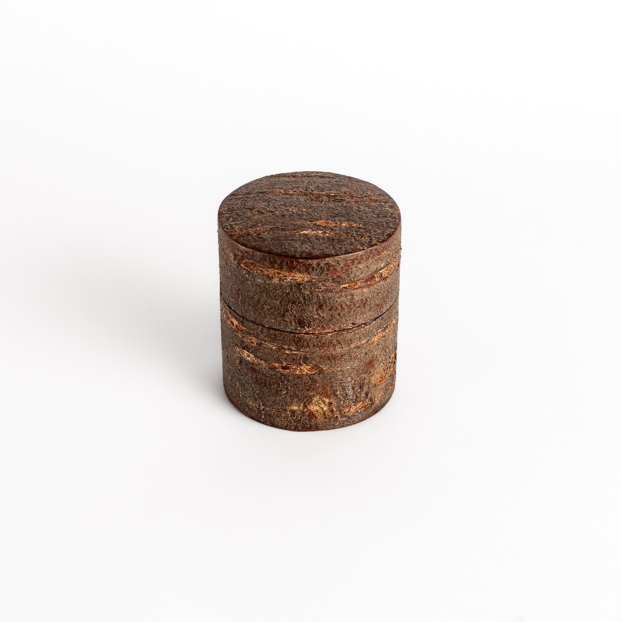 Small Rustic Cherry Bark Tea Caddy - Image 4