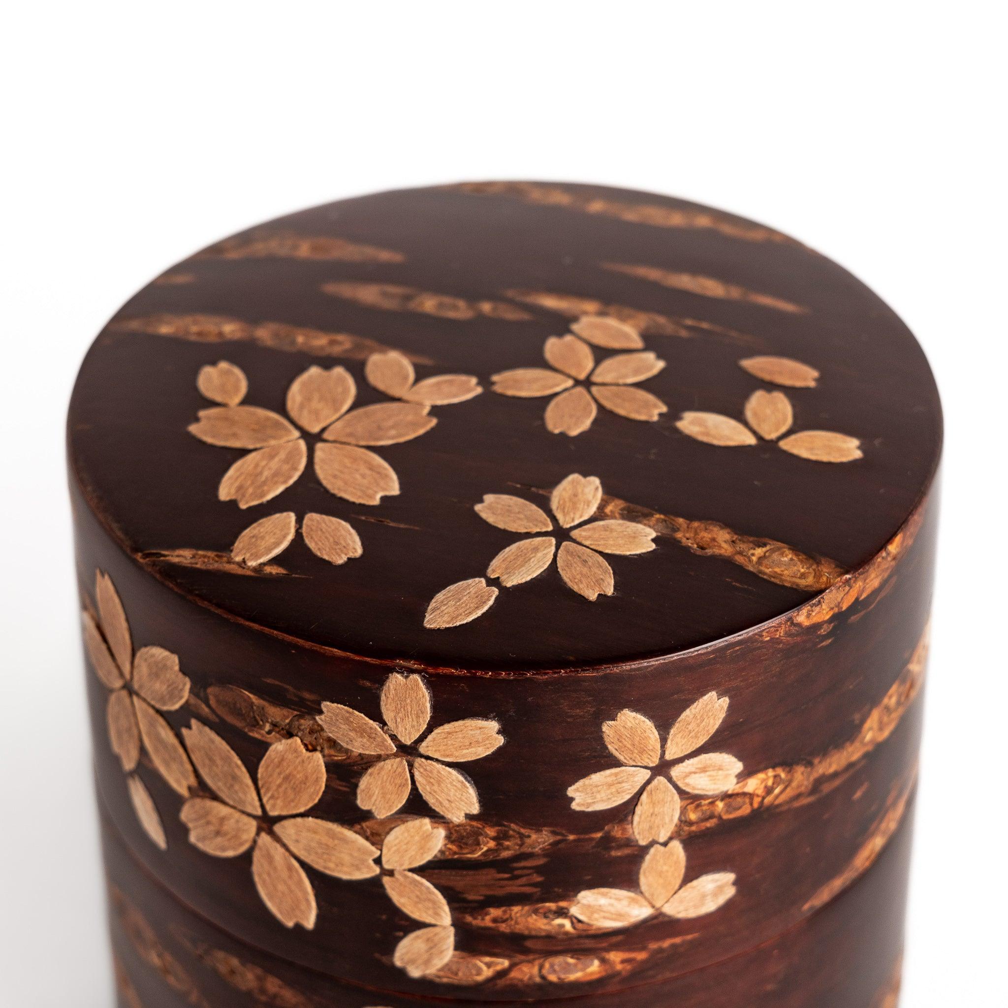 Small Sakura Cherry Bark Tea Caddy - Image 3
