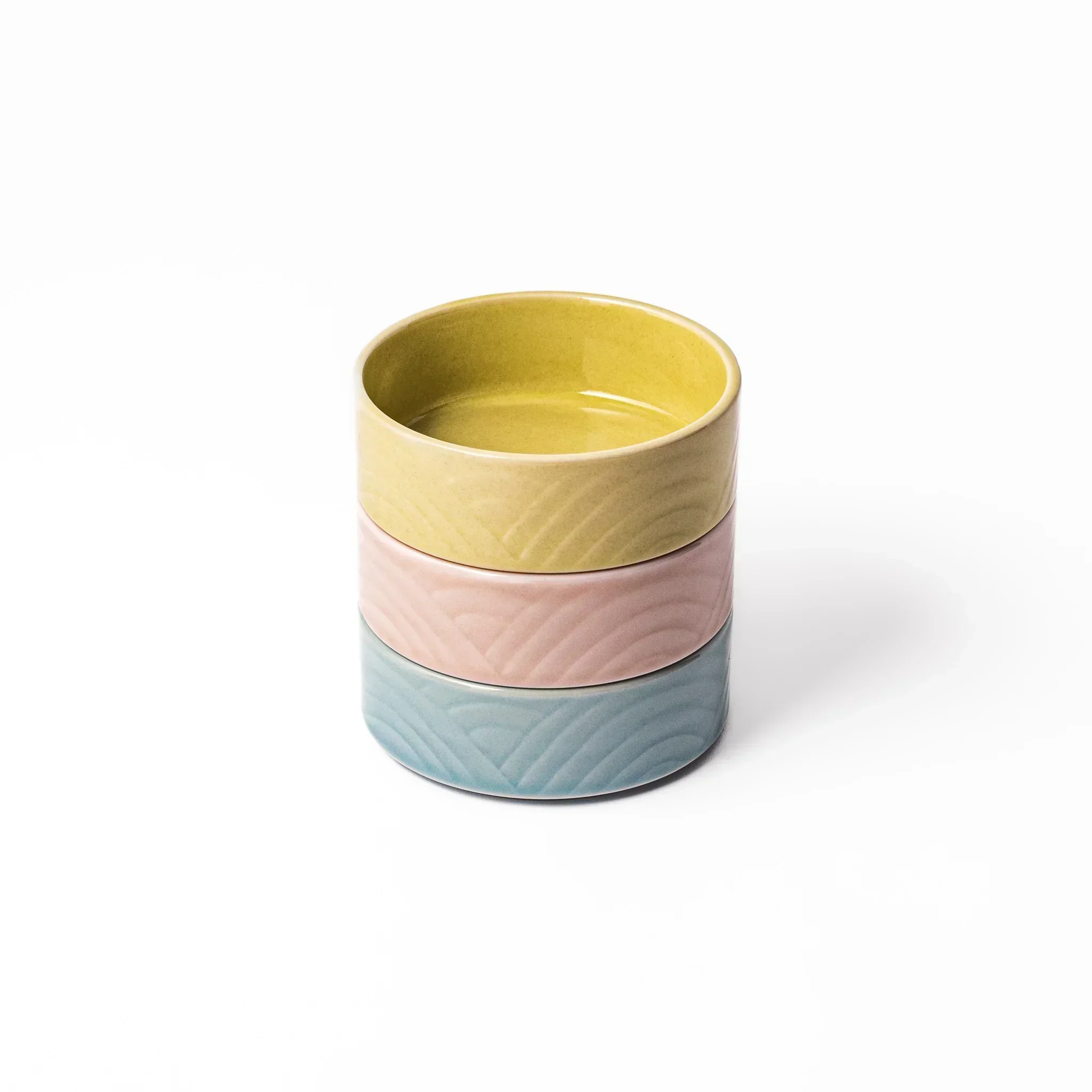 Stackable Japanese Wave Porcelain Bowls - Image 7