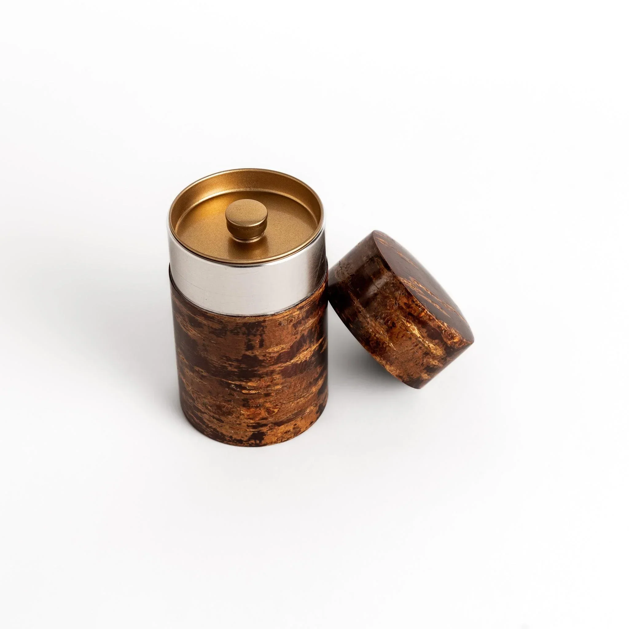 Tall Cherry Bark Tea Caddy - Image 3