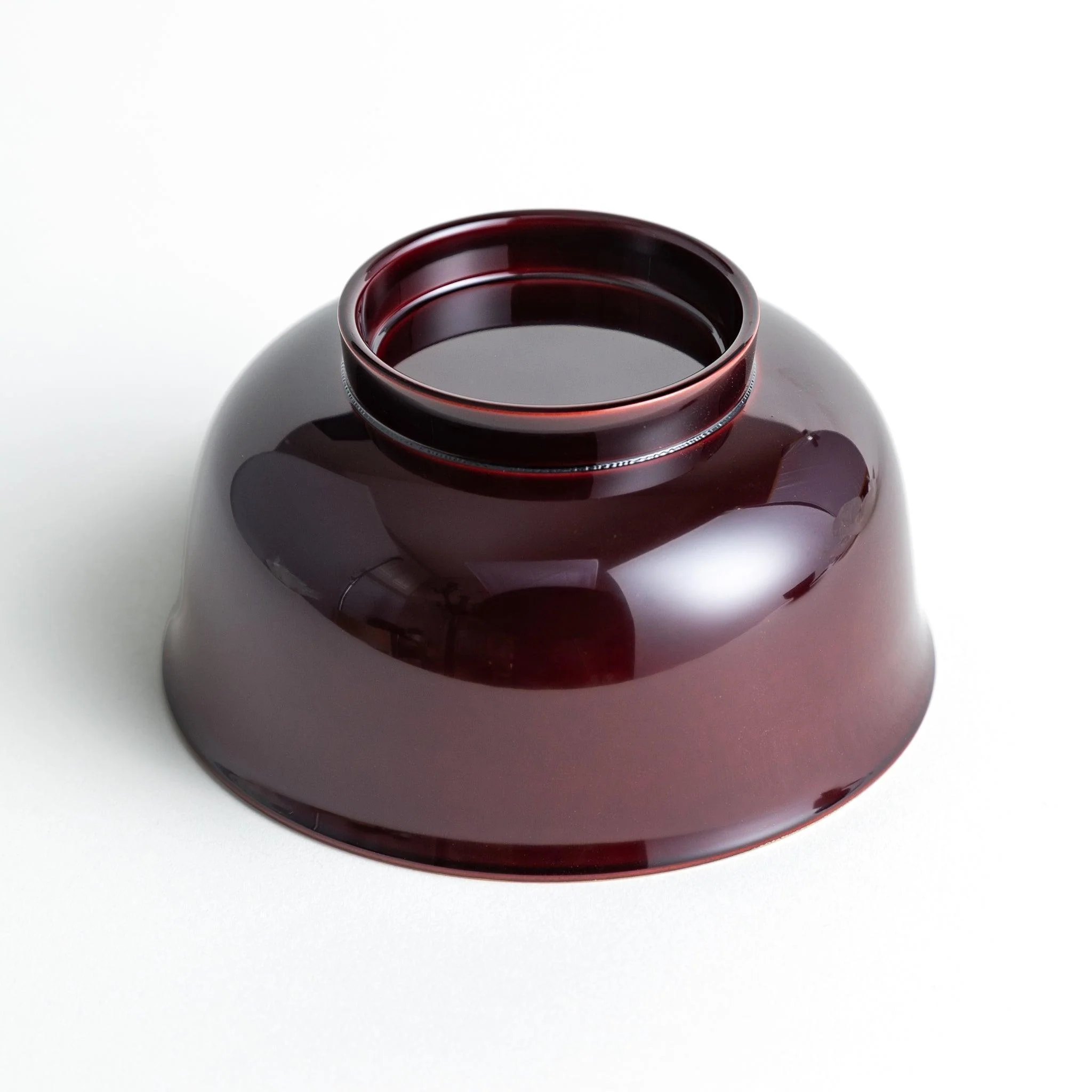 Vermilion Curved Miso Soup Bowl with Lid - Image 21