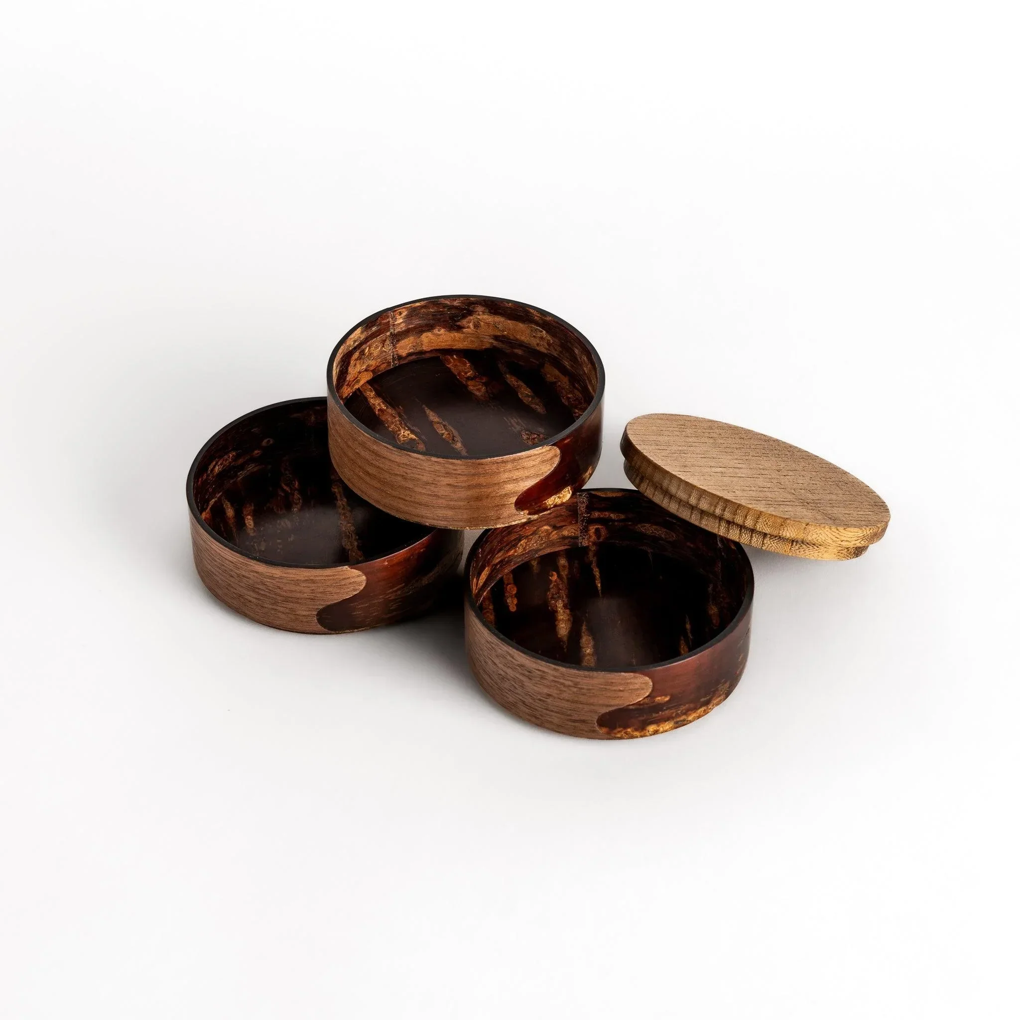 Walnut and Cherry Bark Jewelry Case - Image 4