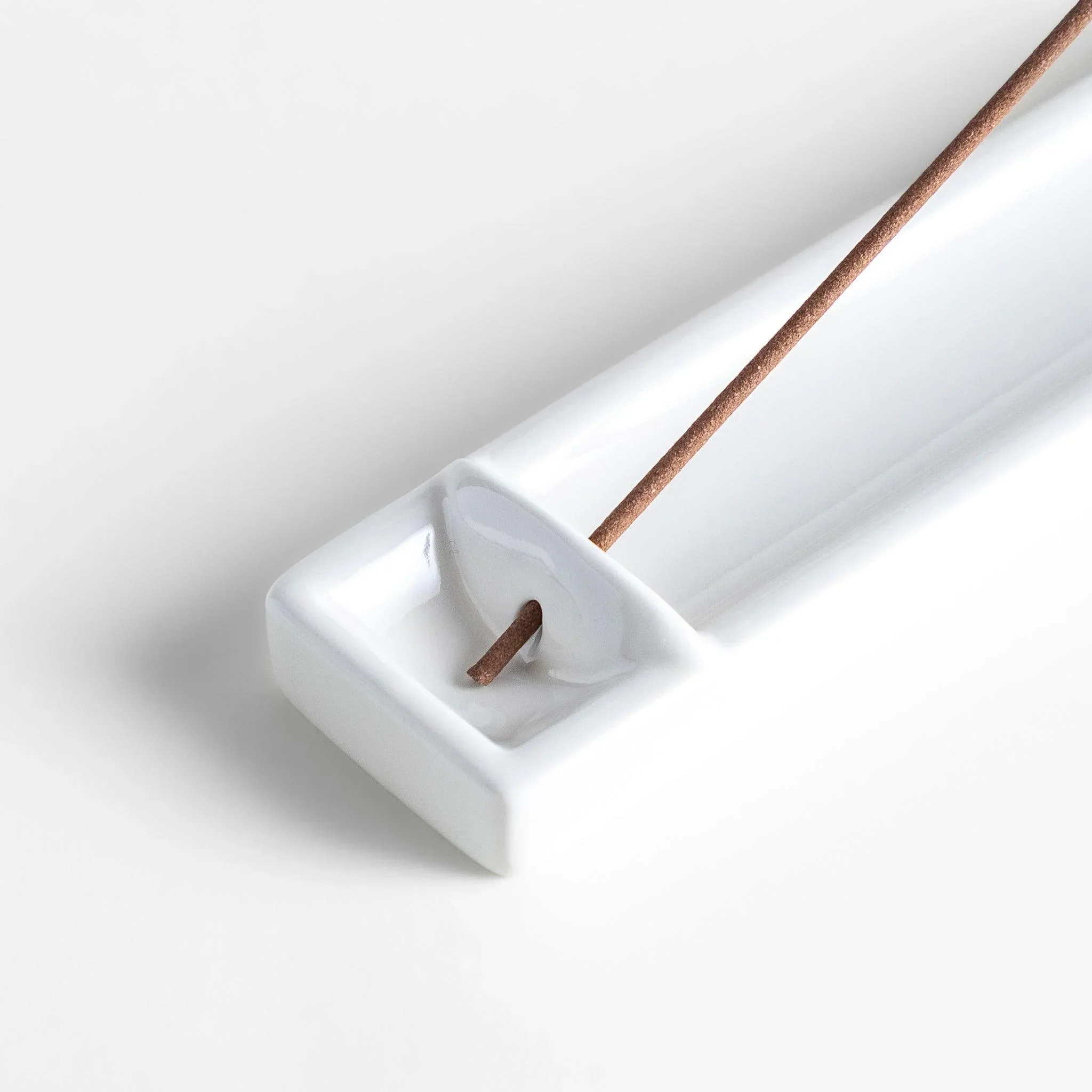 White Rectangular Incense Holder - Image 6