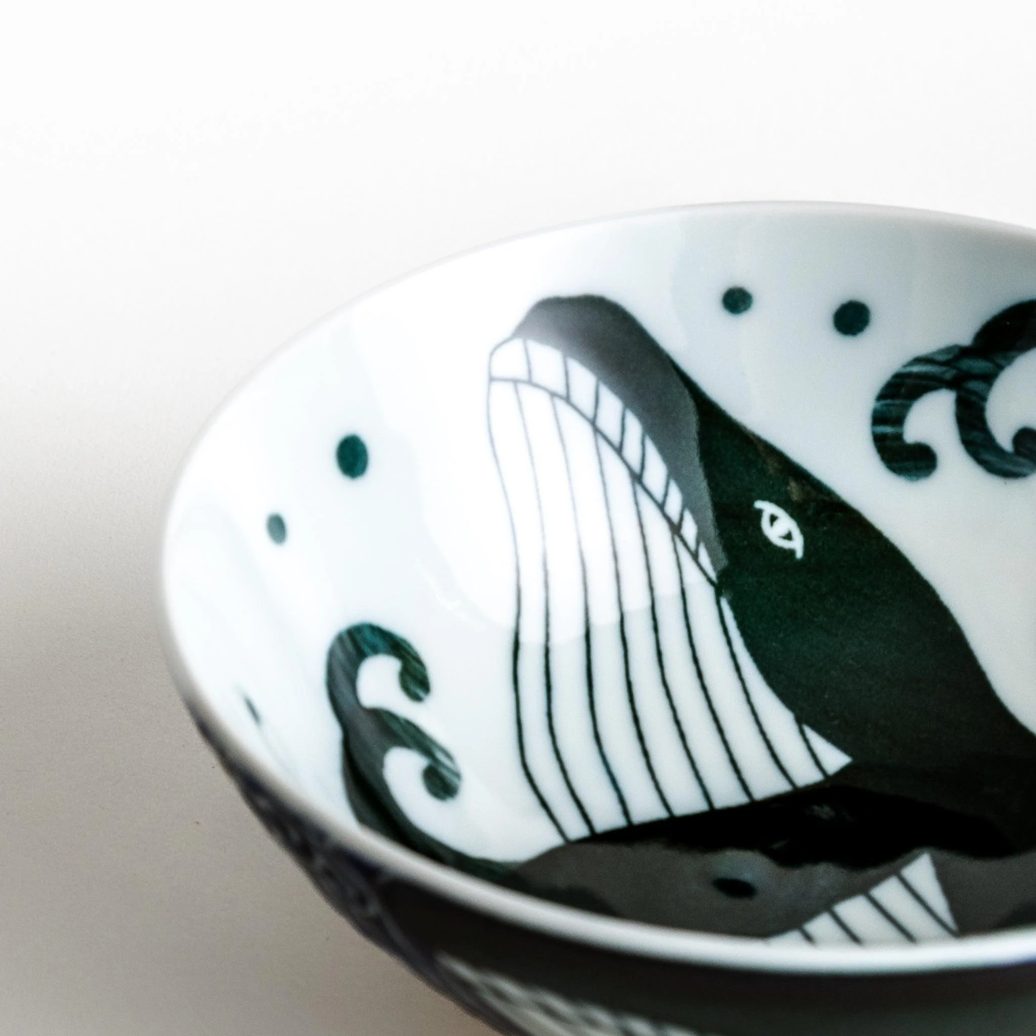 White Wave Whale Rice Bowl - Image 4